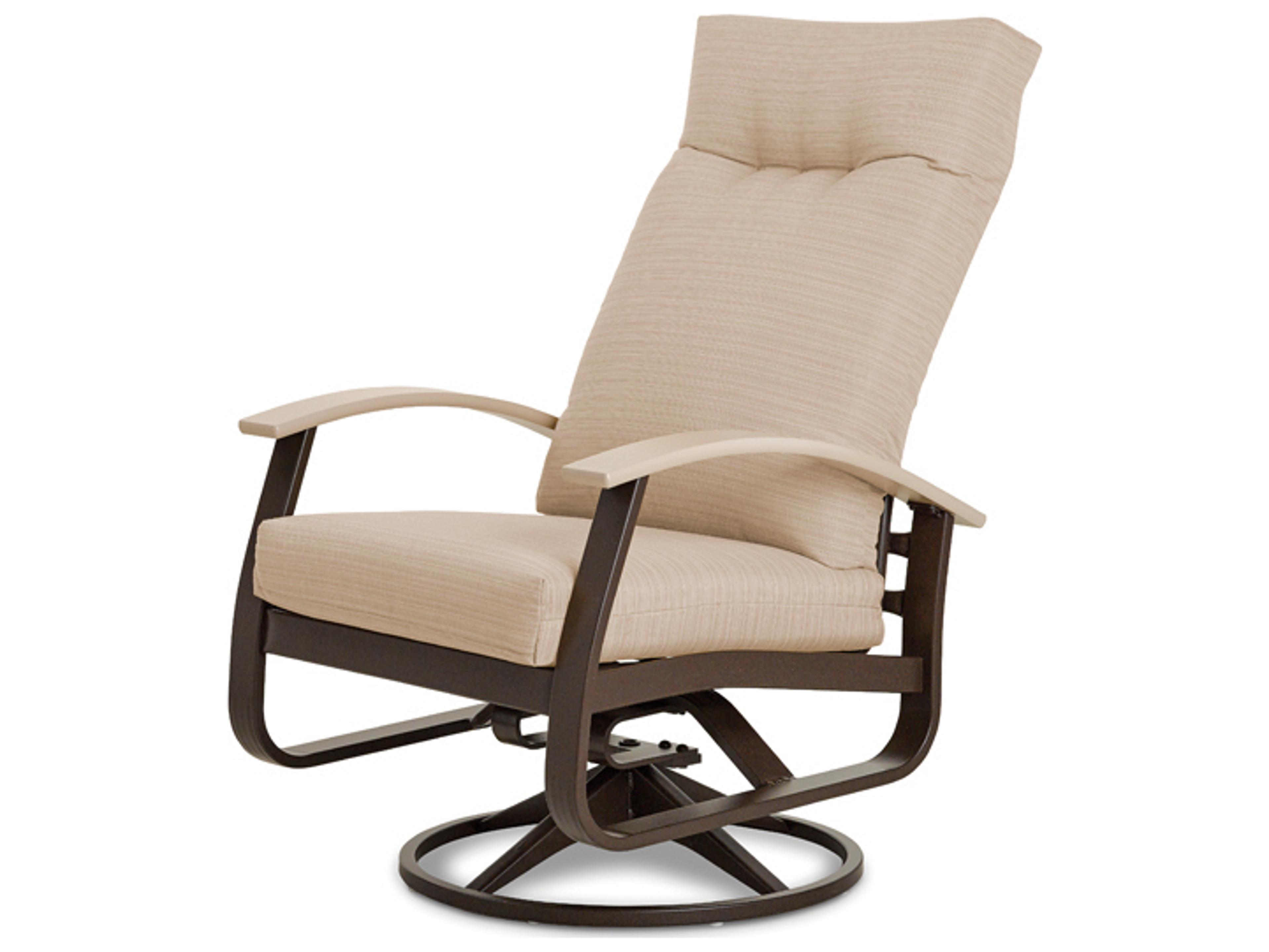 Telescope Casual Belle Isle Cushion Aluminum Supreme Swivel Rocker Patio Dining Arm Chair with MGP Arms