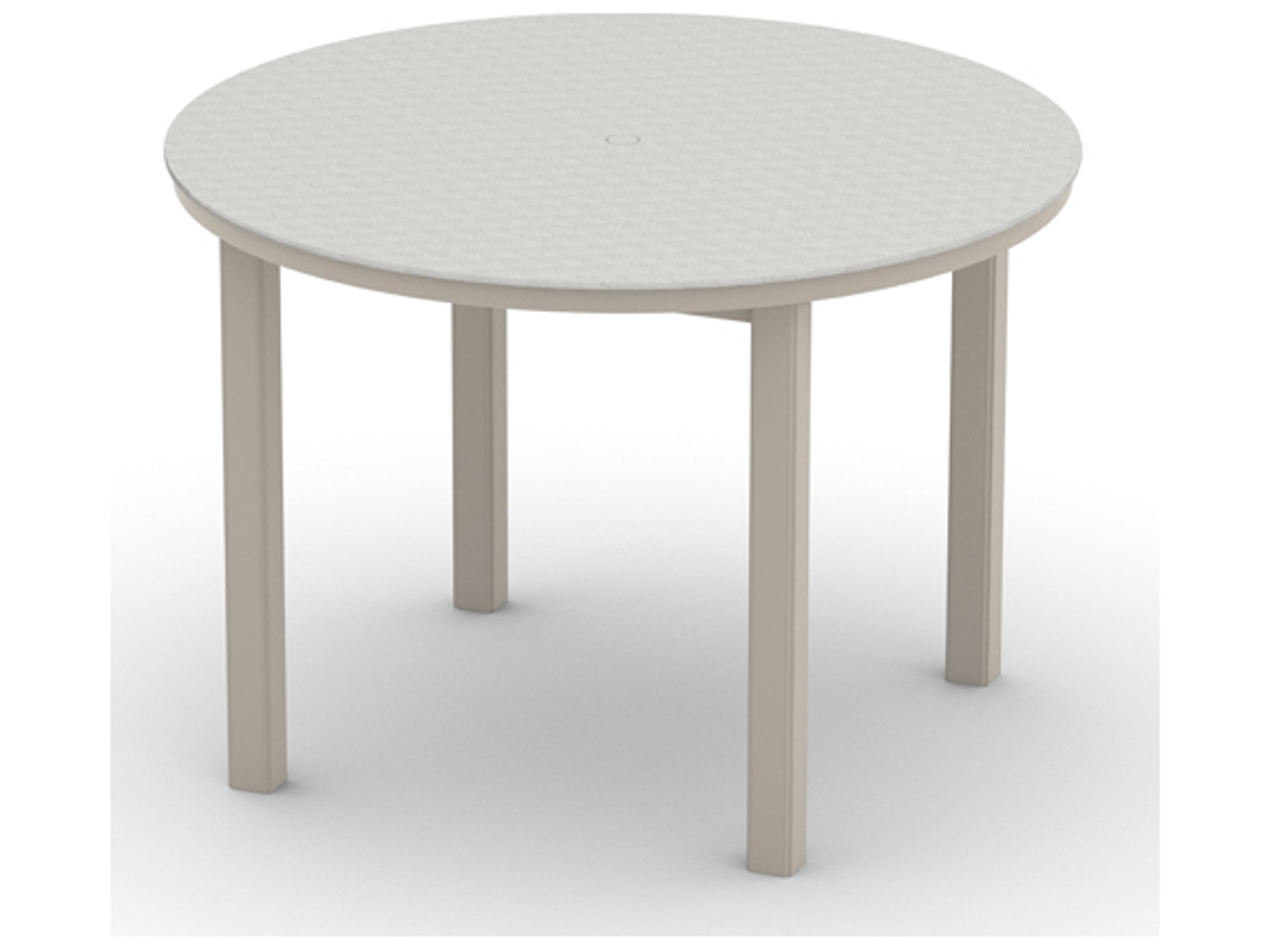 Telescope Casual Origins Marine Grade Polymer Aluminum Round Outdoor Patio Bar Height Table