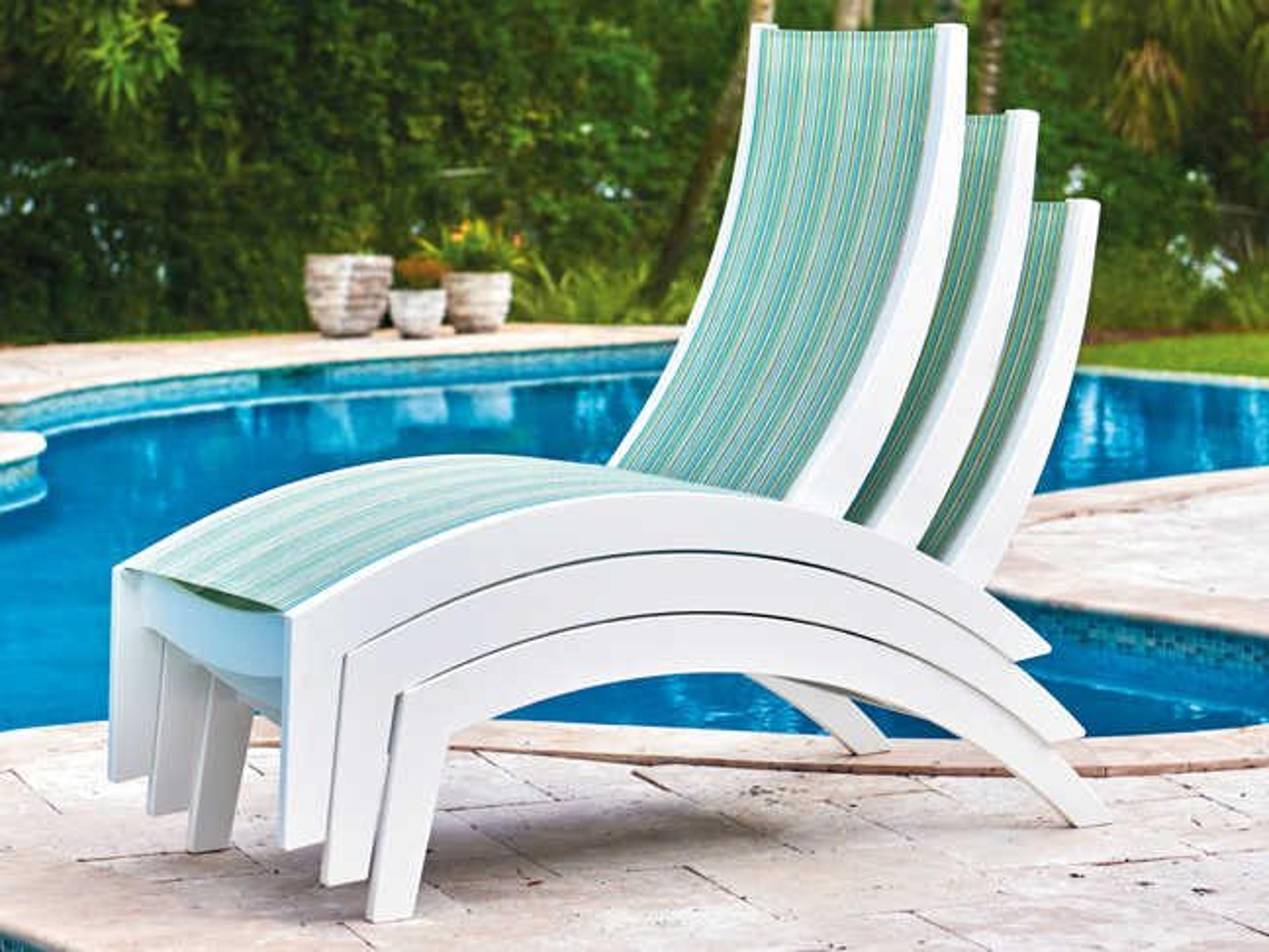 Telescope Casual Dune Marine Grade Polymer Sling Patio Lounge Set