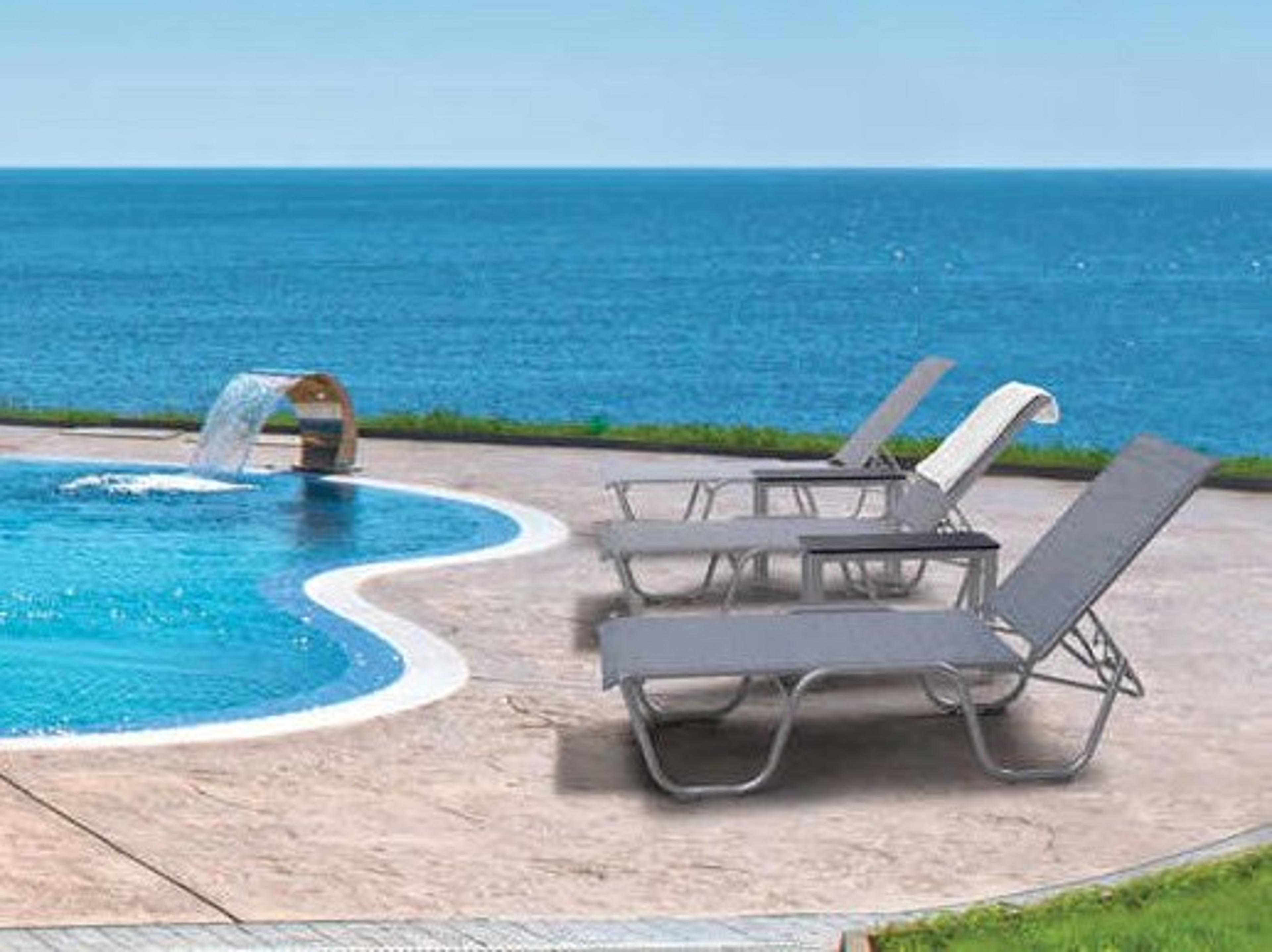 Telescope Casual Gardenella Sling Aluminum Outdoor Lounge Set