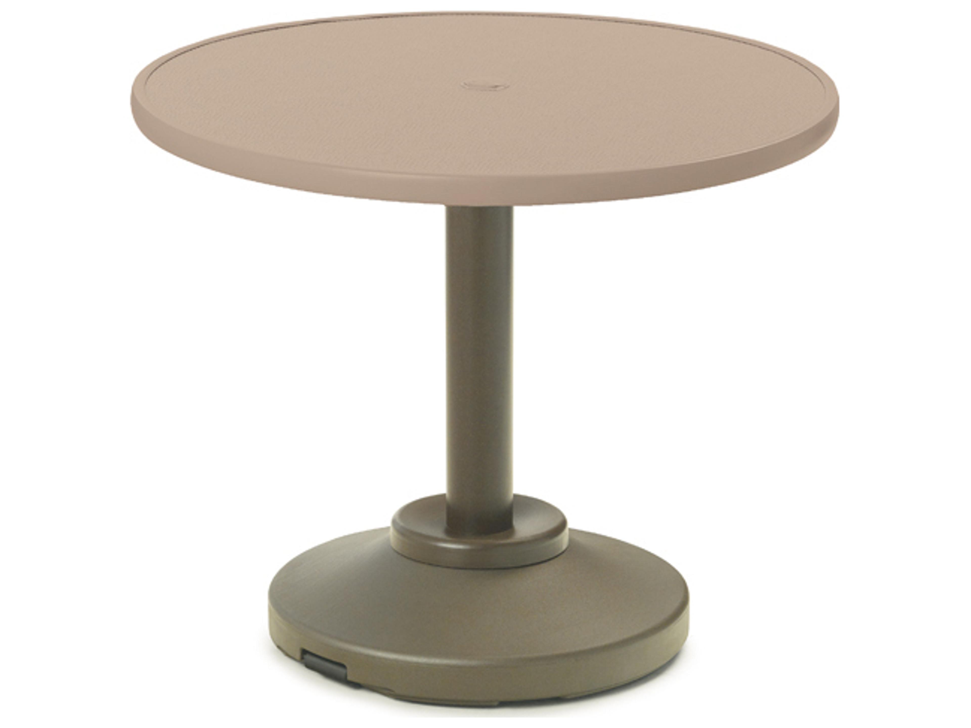 Telescope Casual Value Hammered MGP Patio Dining Table with Umbrella Hole