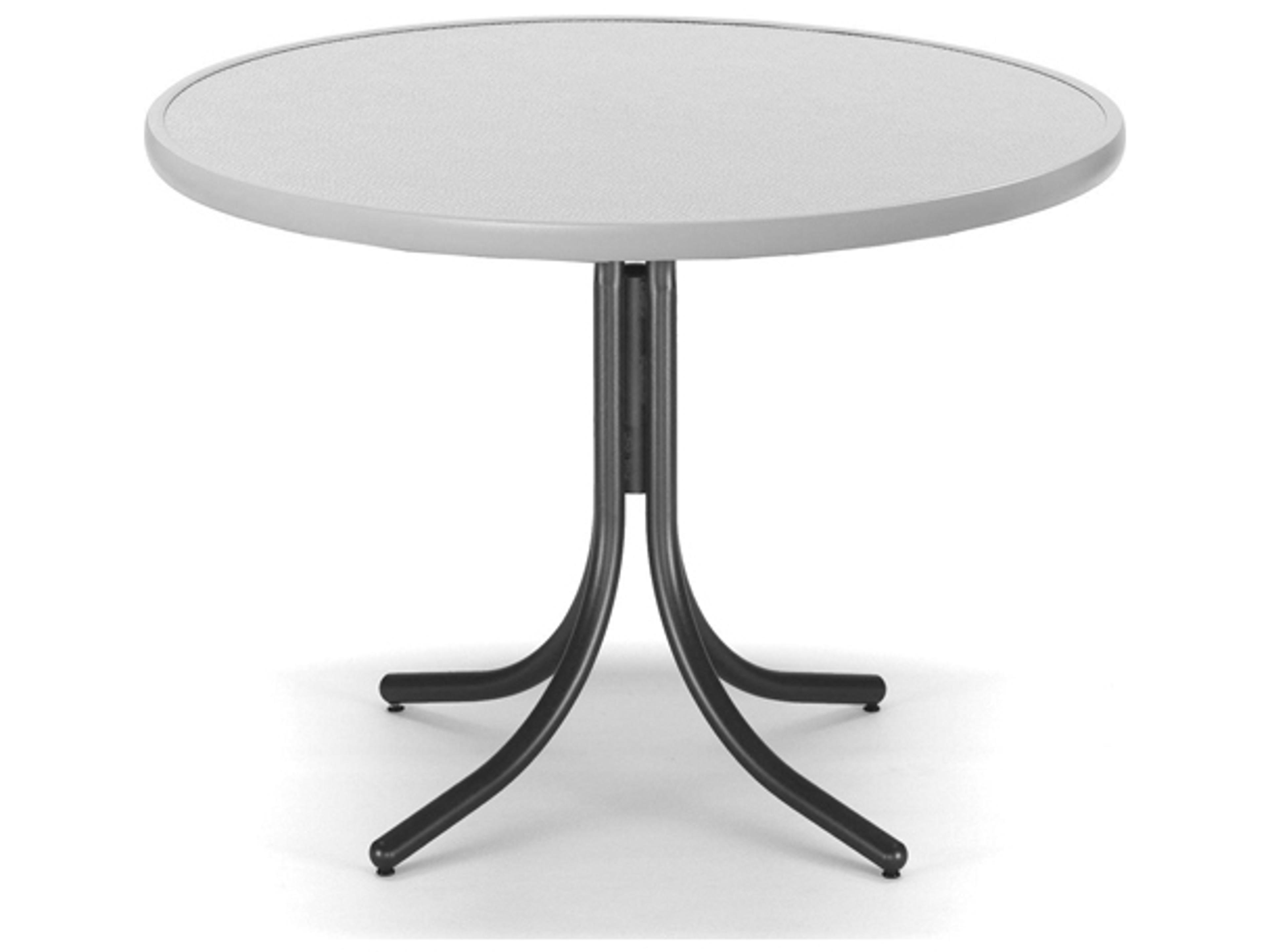 Telescope Casual Value Hammered MGP Round Patio Counter Table with Umbrella Hole