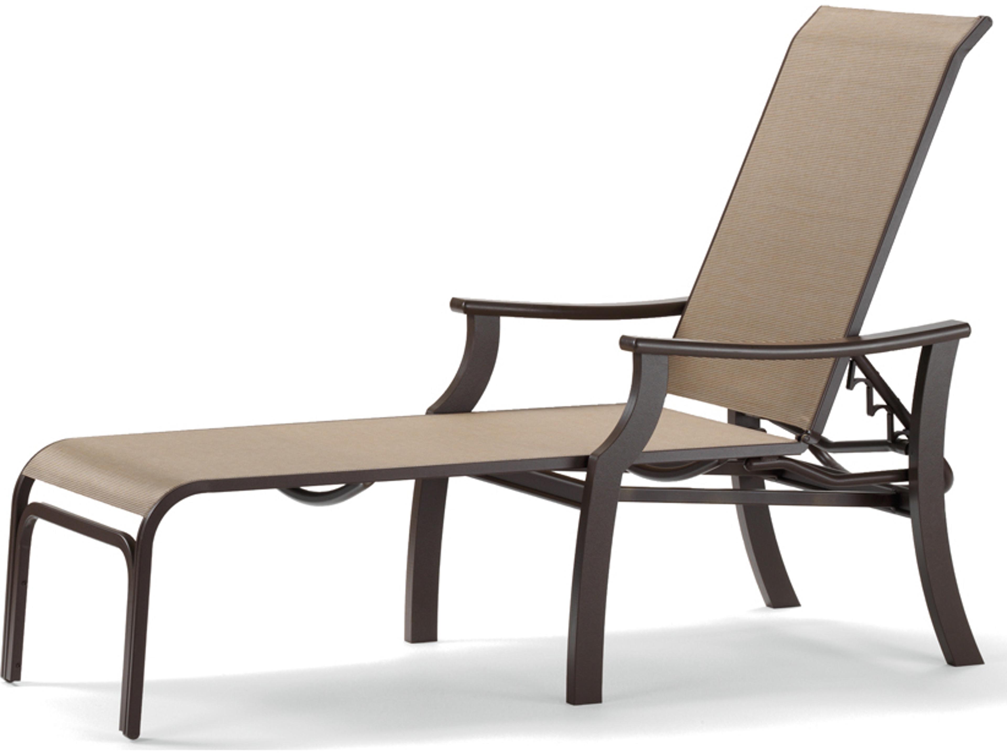 St. Catherine Marine Grade Polymer Sling Lay-Flat Patio Chaise Lounge