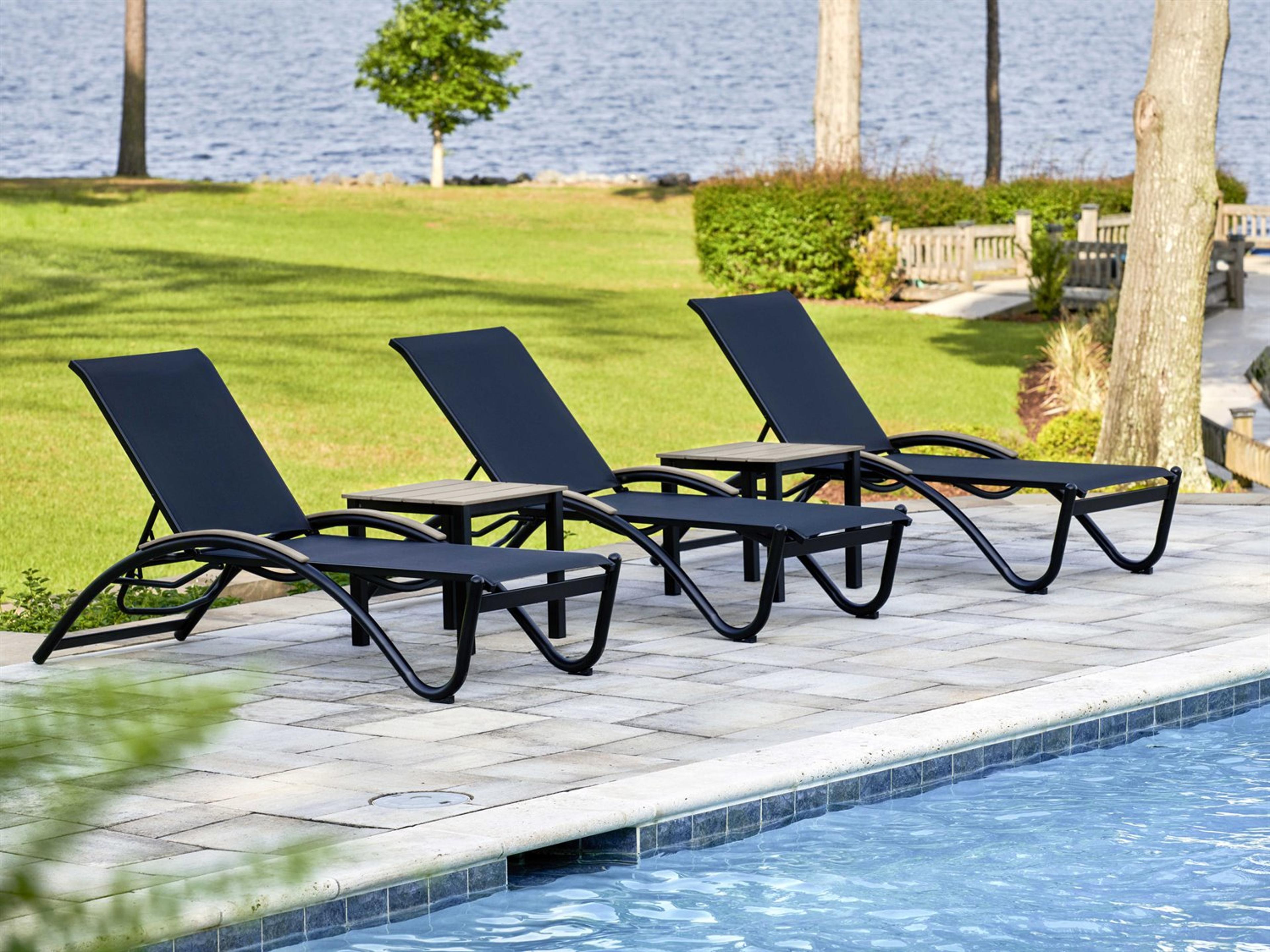 Telescope Casual Helios Sling Aluminum Outdoor Lounge Set