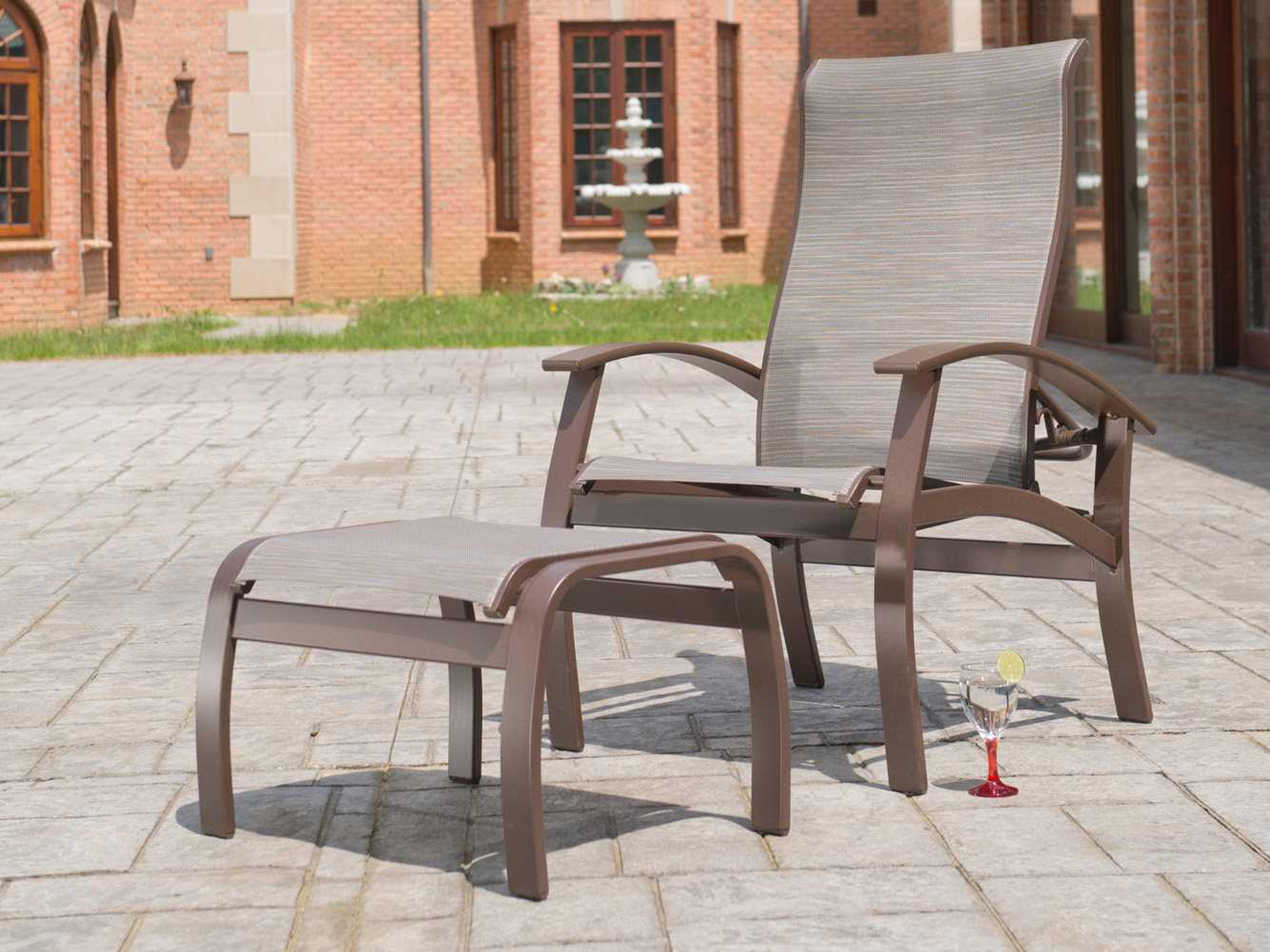 Telescope Casual Belle Isle Aluminum Outdoor Patio Lounge Set
