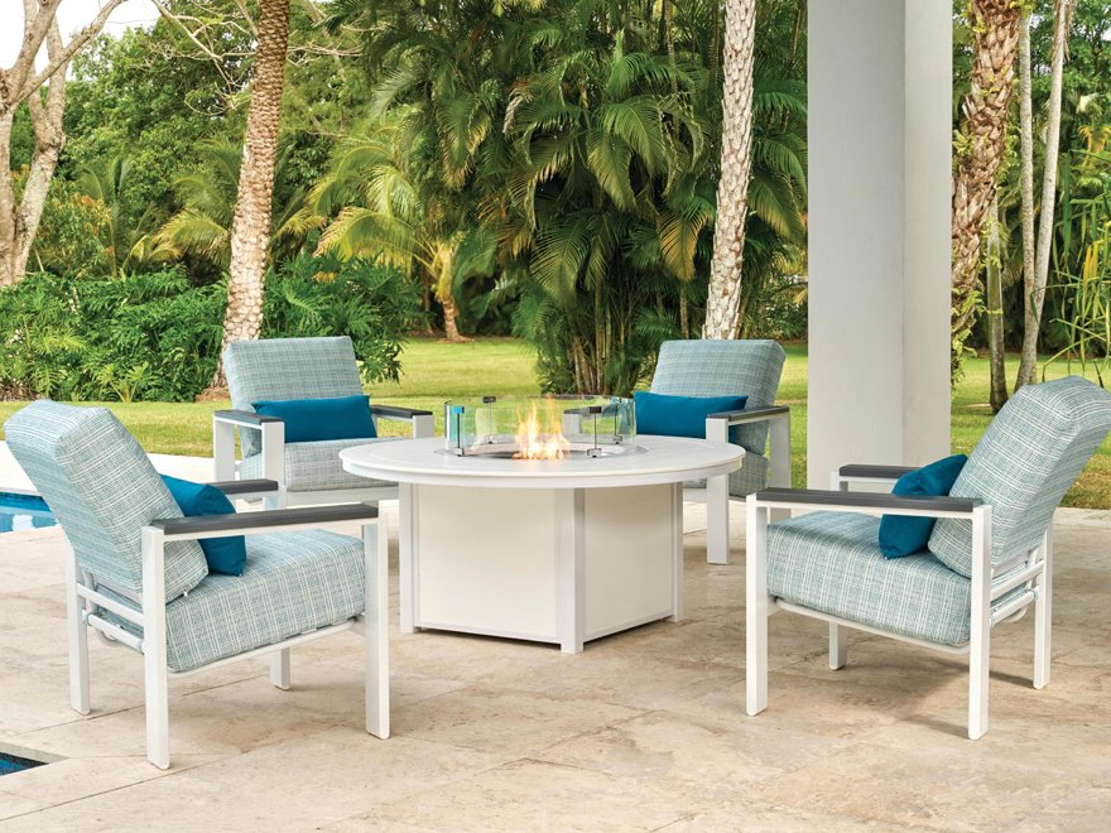 Telescope Casual Larssen Cushion Aluminum Sectional Lounge Set