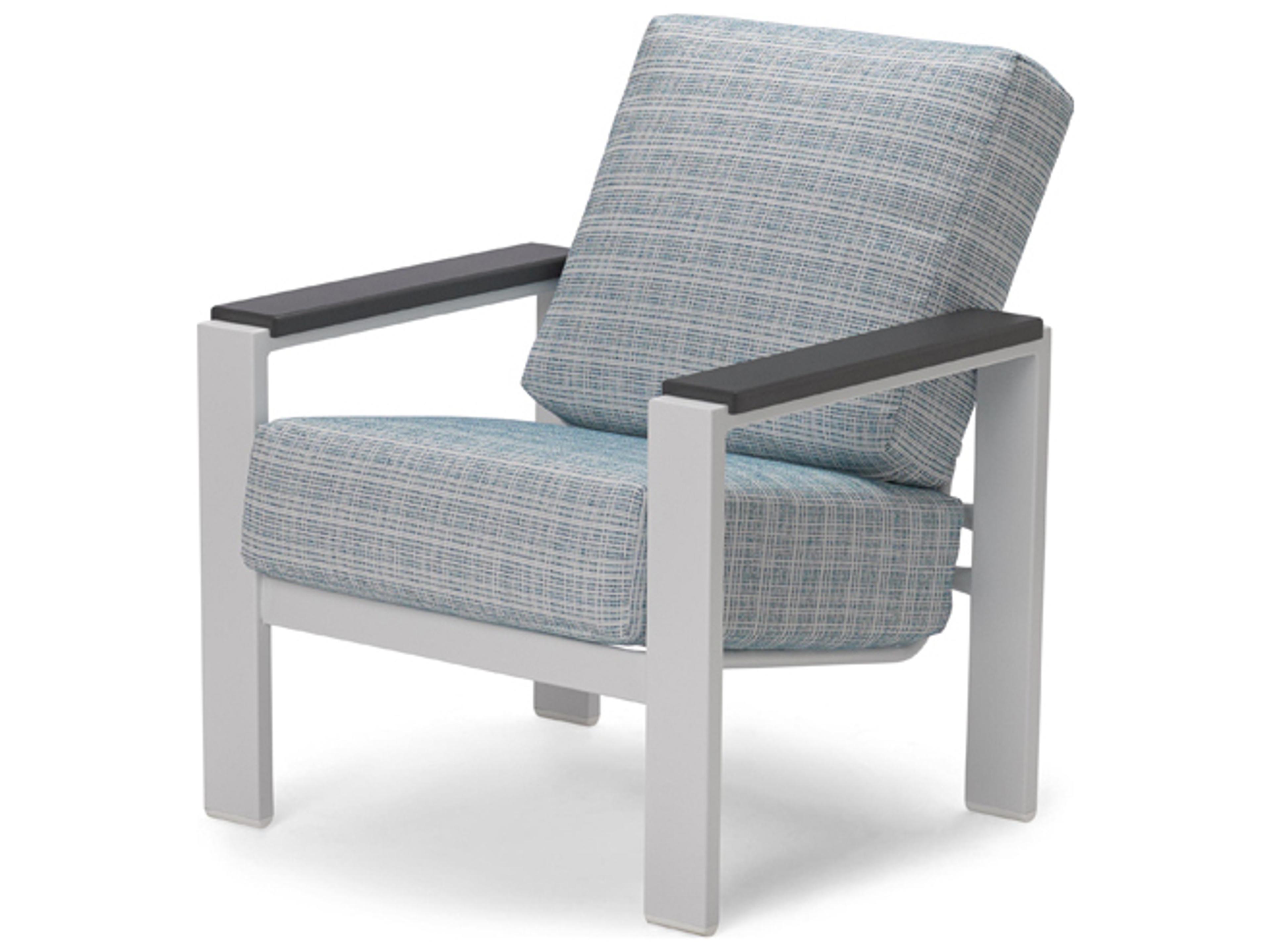 Telescope Casual Larssen Cushion Aluminum Lounge Chair with Polymer Arms