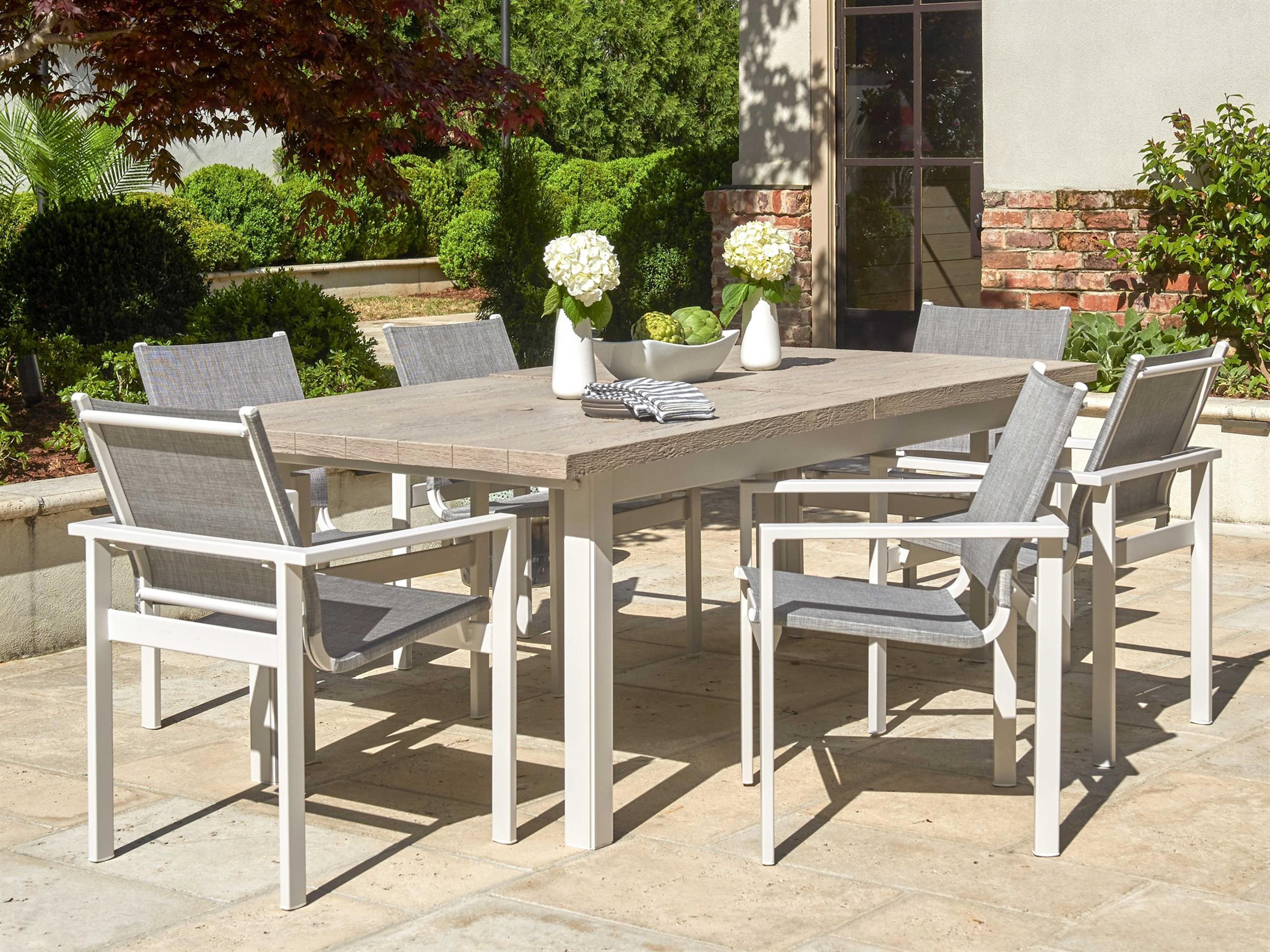 Telescope Casual Tribeca Sling Aluminum Outdoor Patio Dining Set