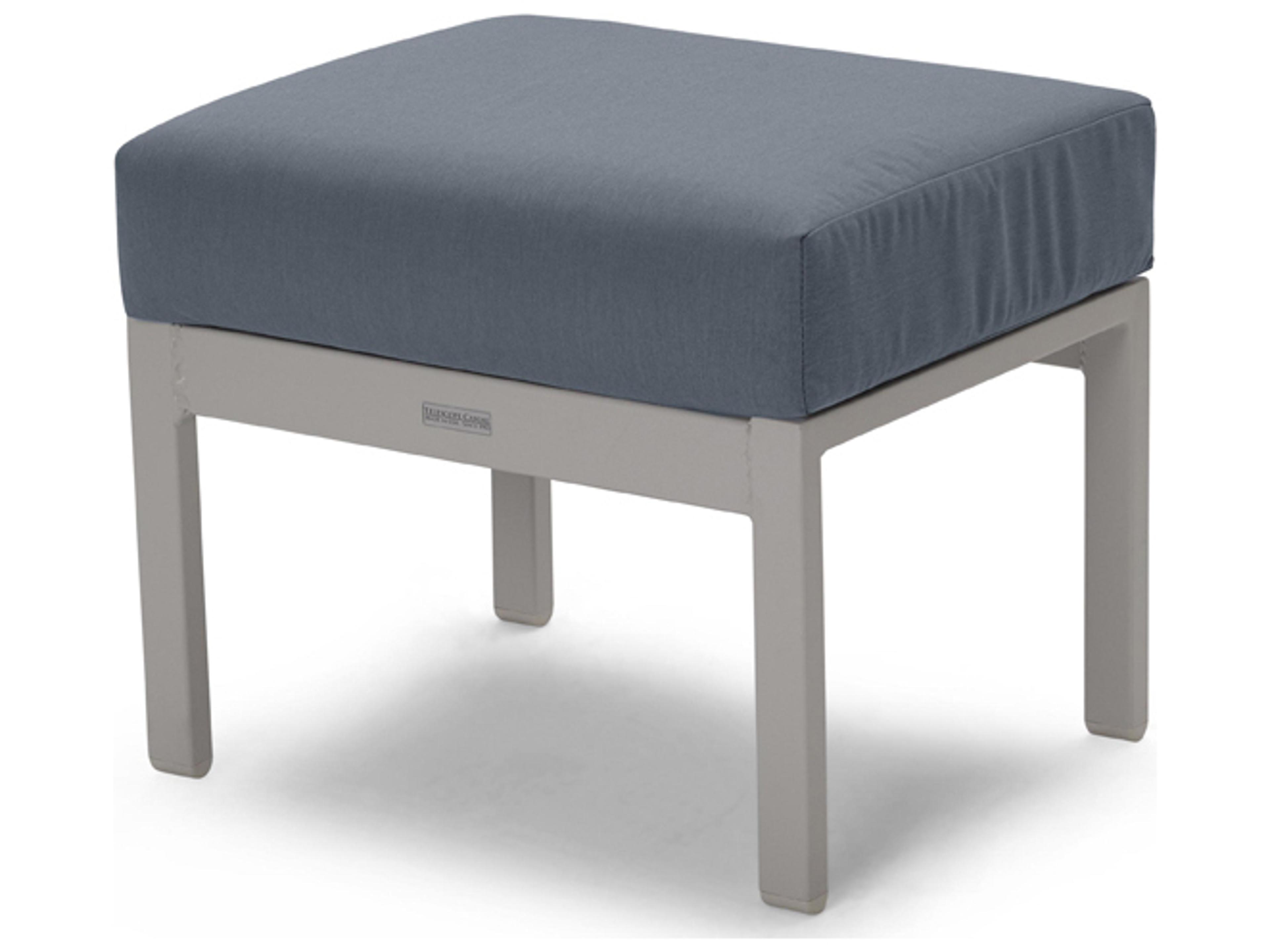Bazza Cushion Aluminum Ottoman