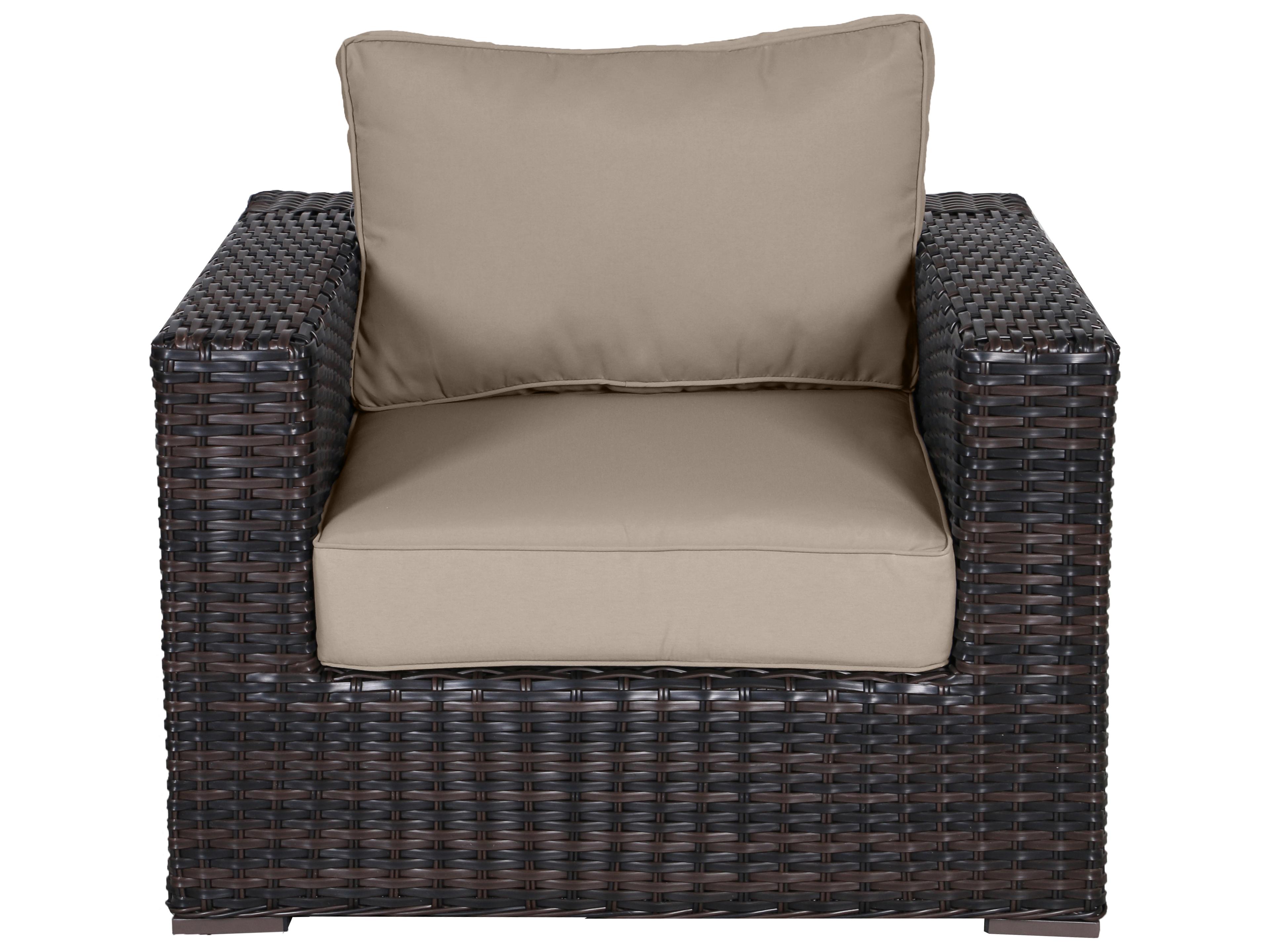 Santa Monica Wicker Cushion Lounge Chair