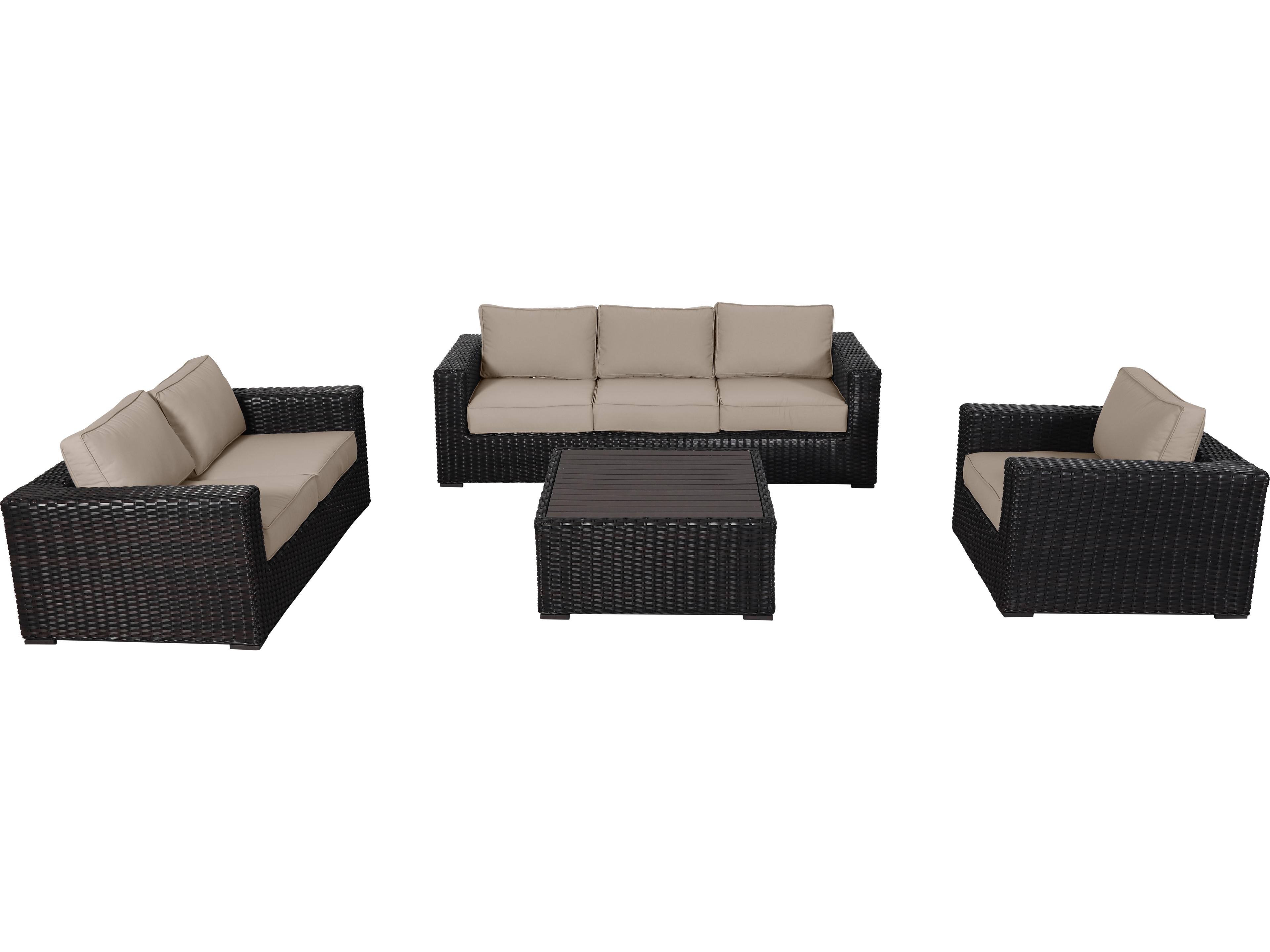 Teva Santa Monica Wicker Cushion Lounge Set