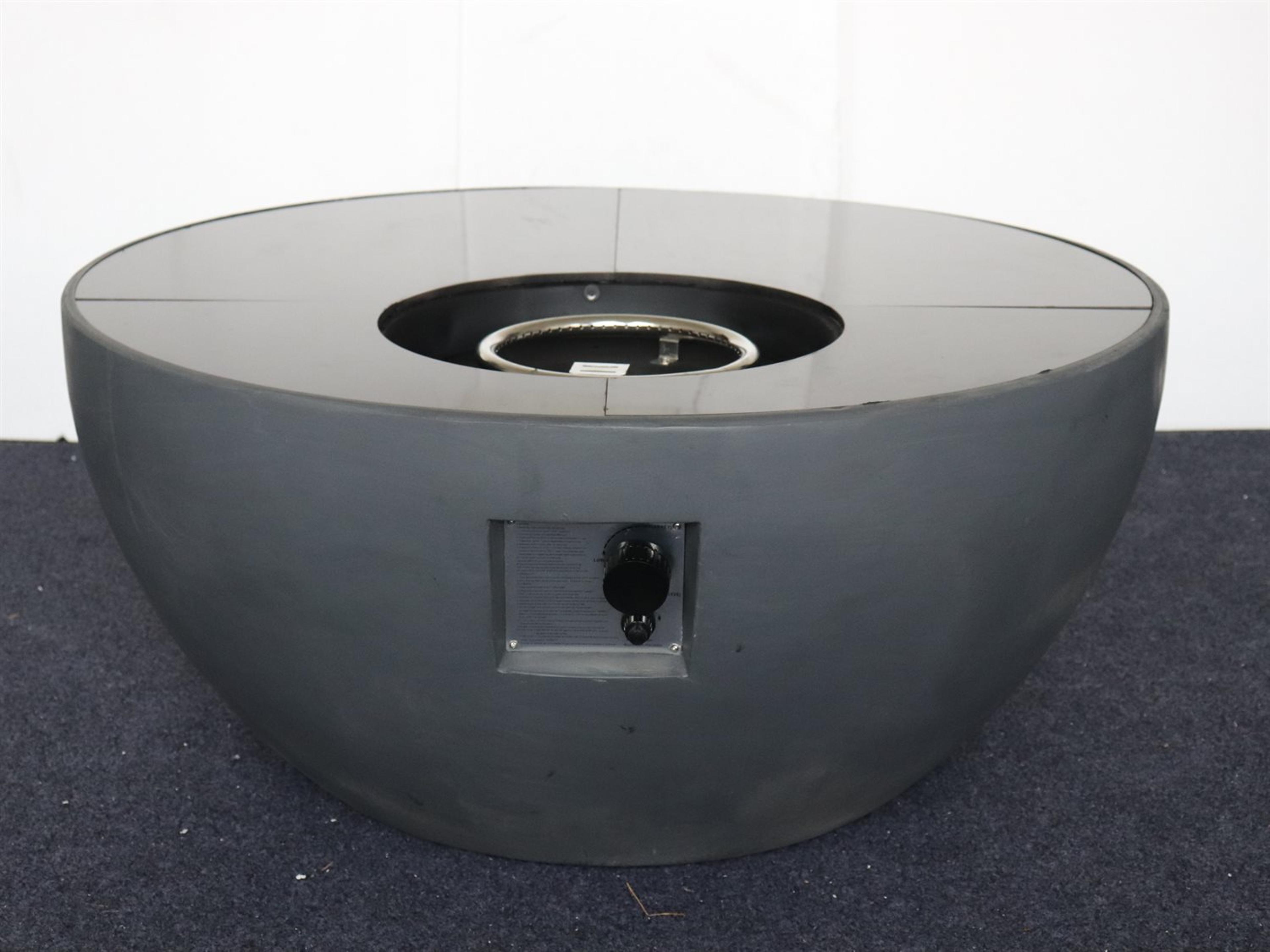 Teva Baja Porcelain and Concrete Round Fire Pit