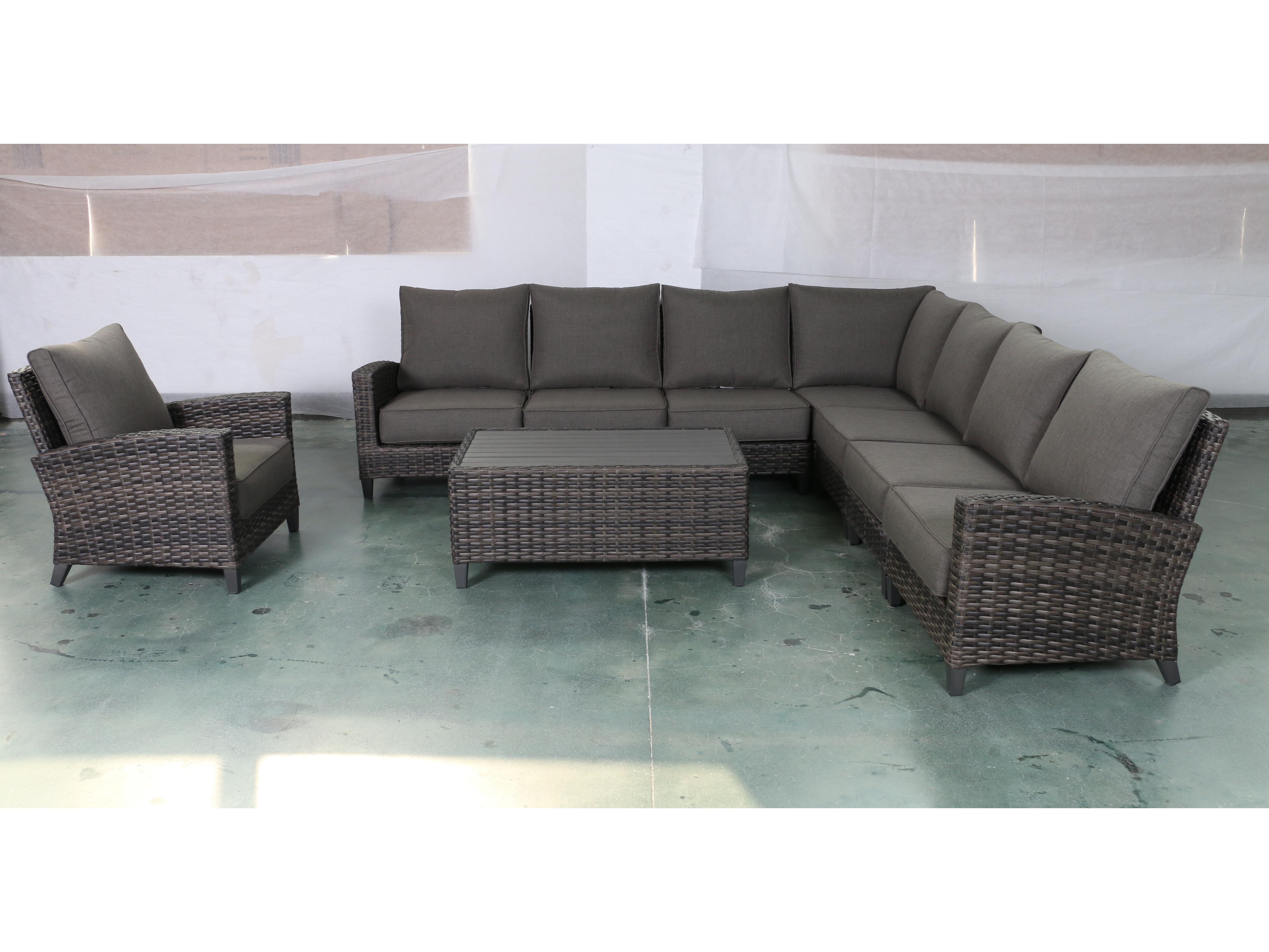 Teva Barbados 7 Piece Sectional Set with Club Chair