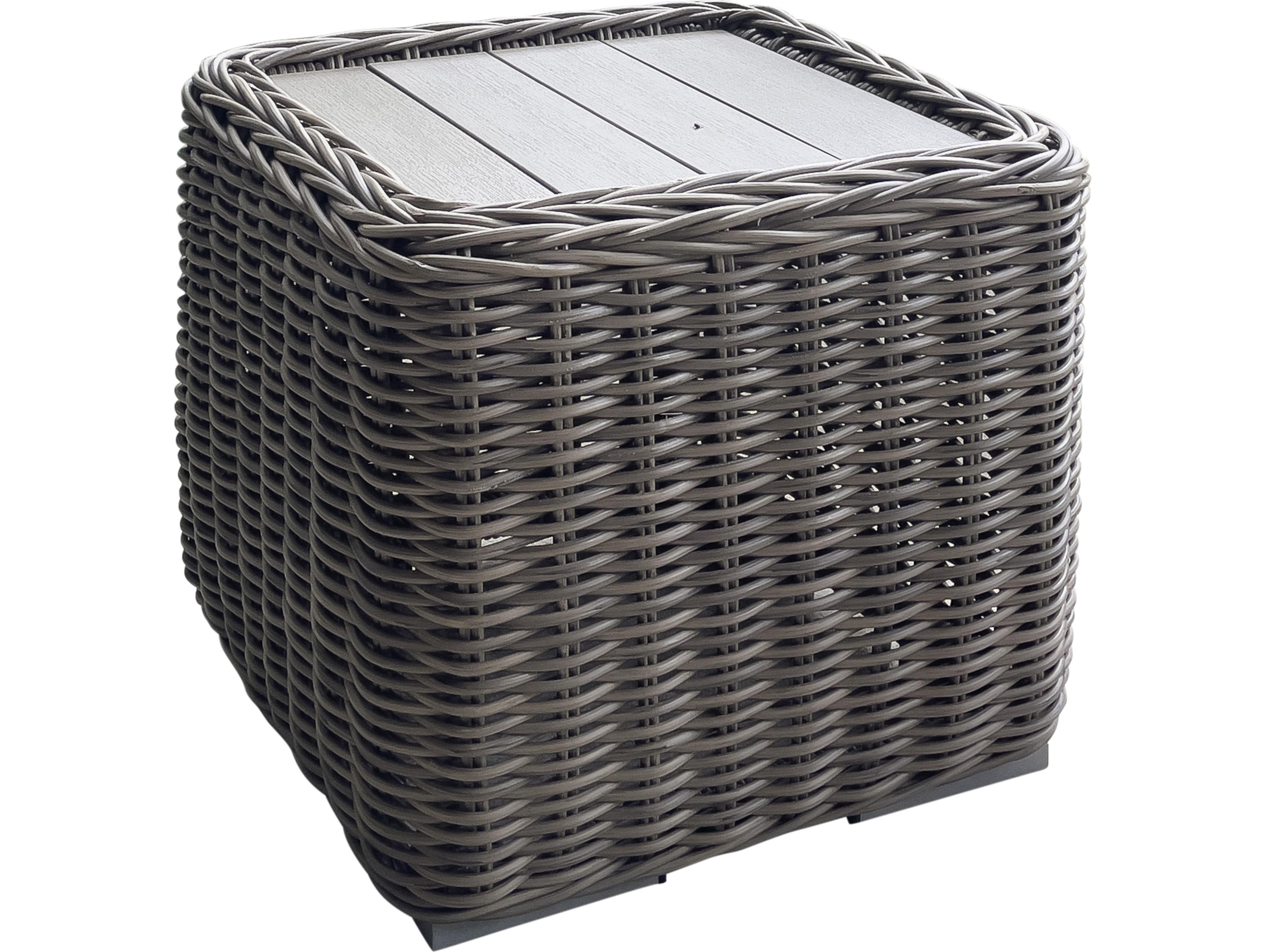 Teva Tulum Wicker Square End Table