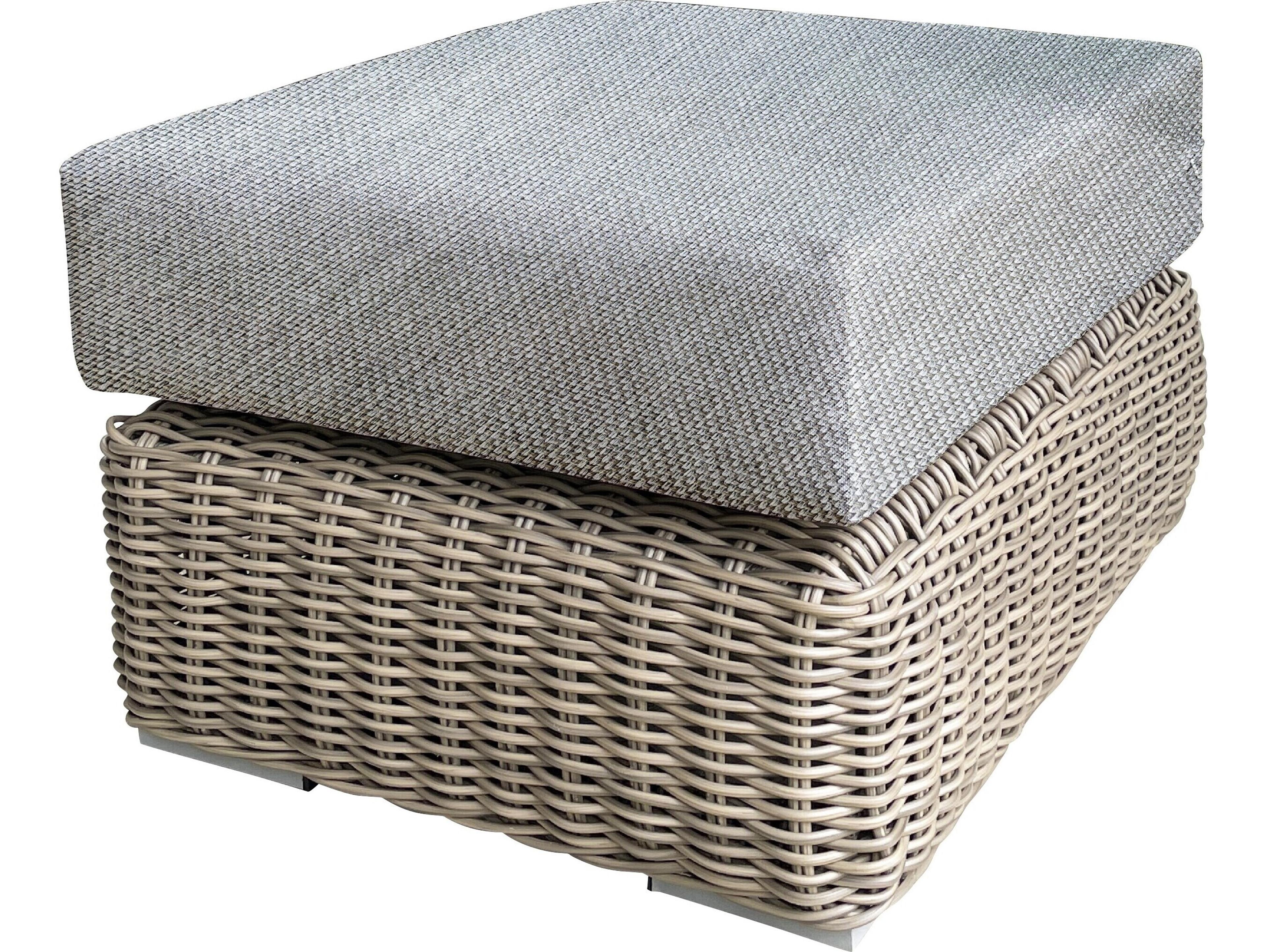 Teva Tulum Wicker Cushion Ottoman