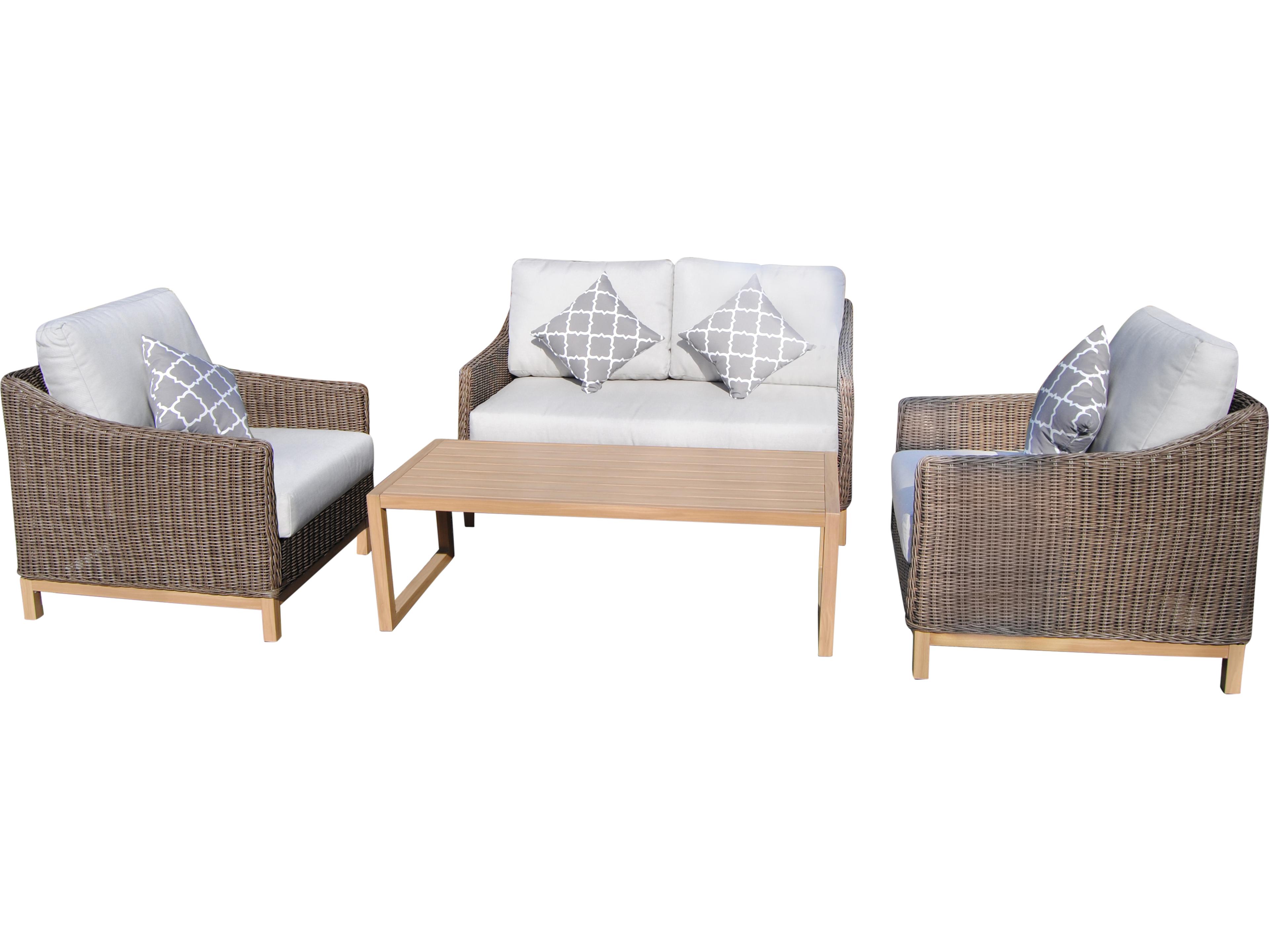 Teva Napa Wicker Cushion Lounge Set