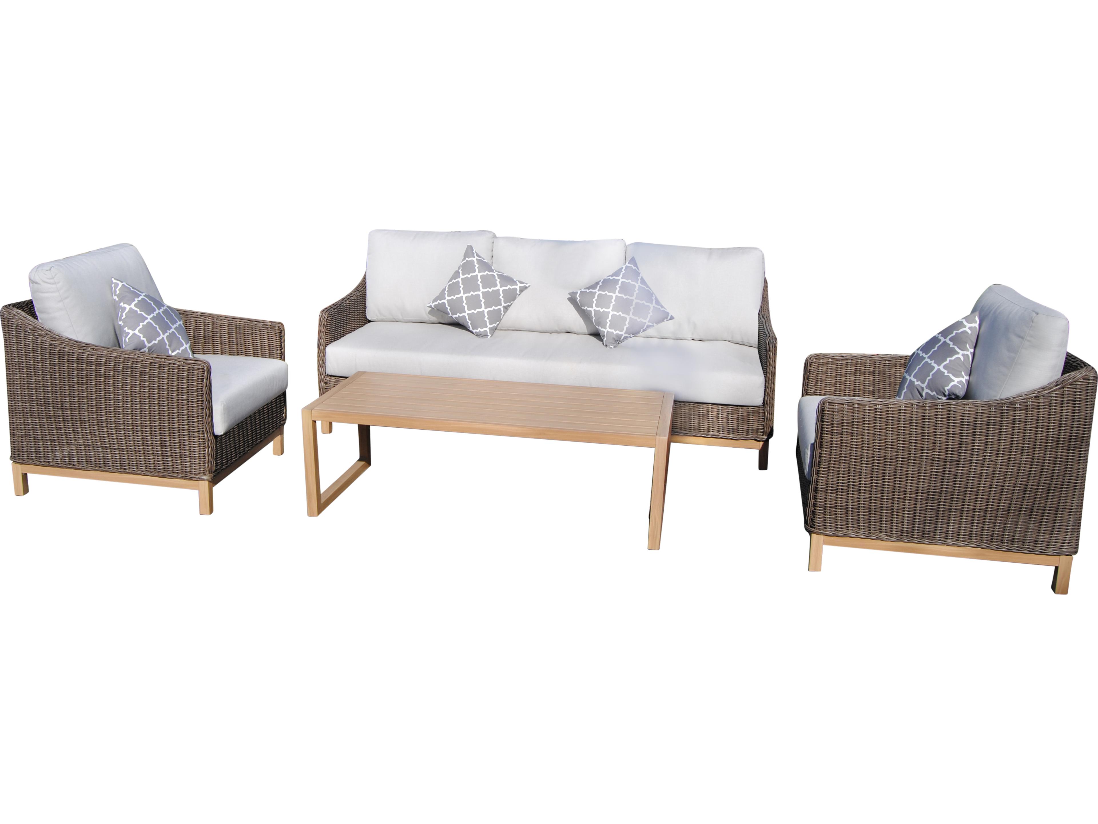 Teva Napa Wicker Cushion Lounge Set