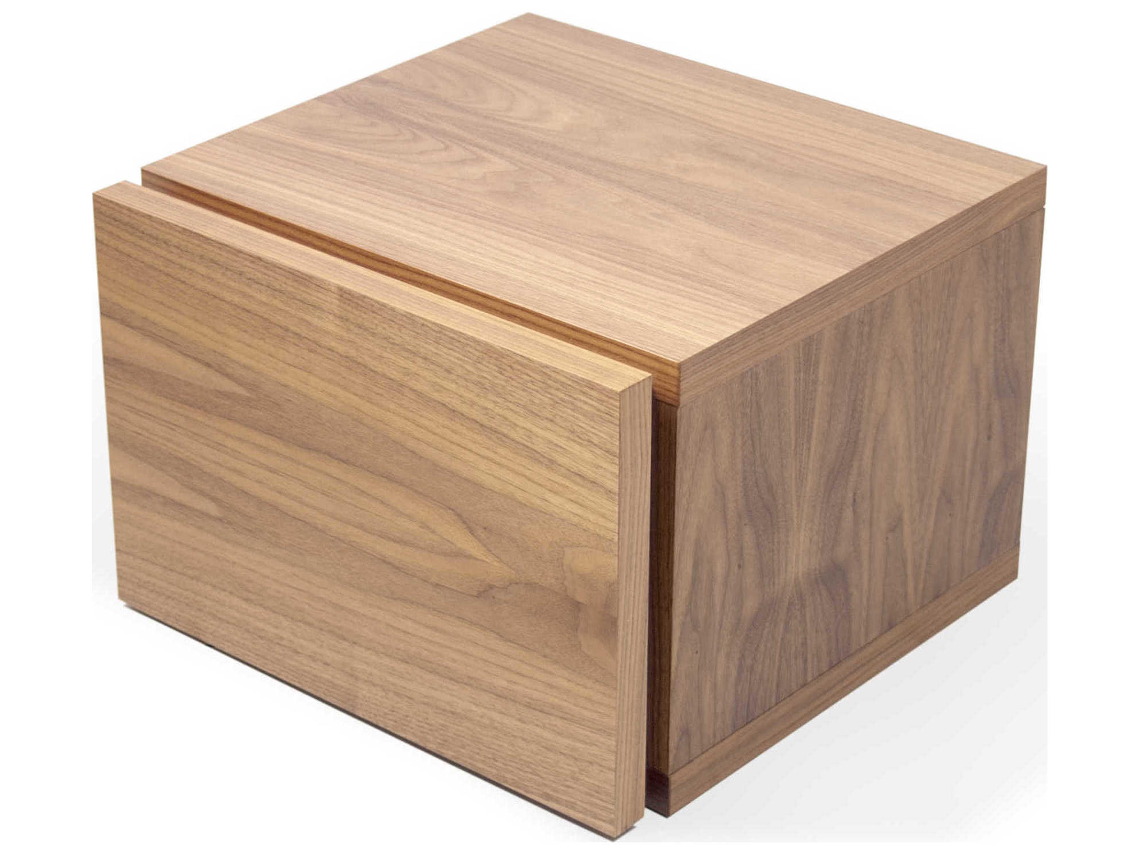 TemaHome Float 1-Drawer Brown Nightstand