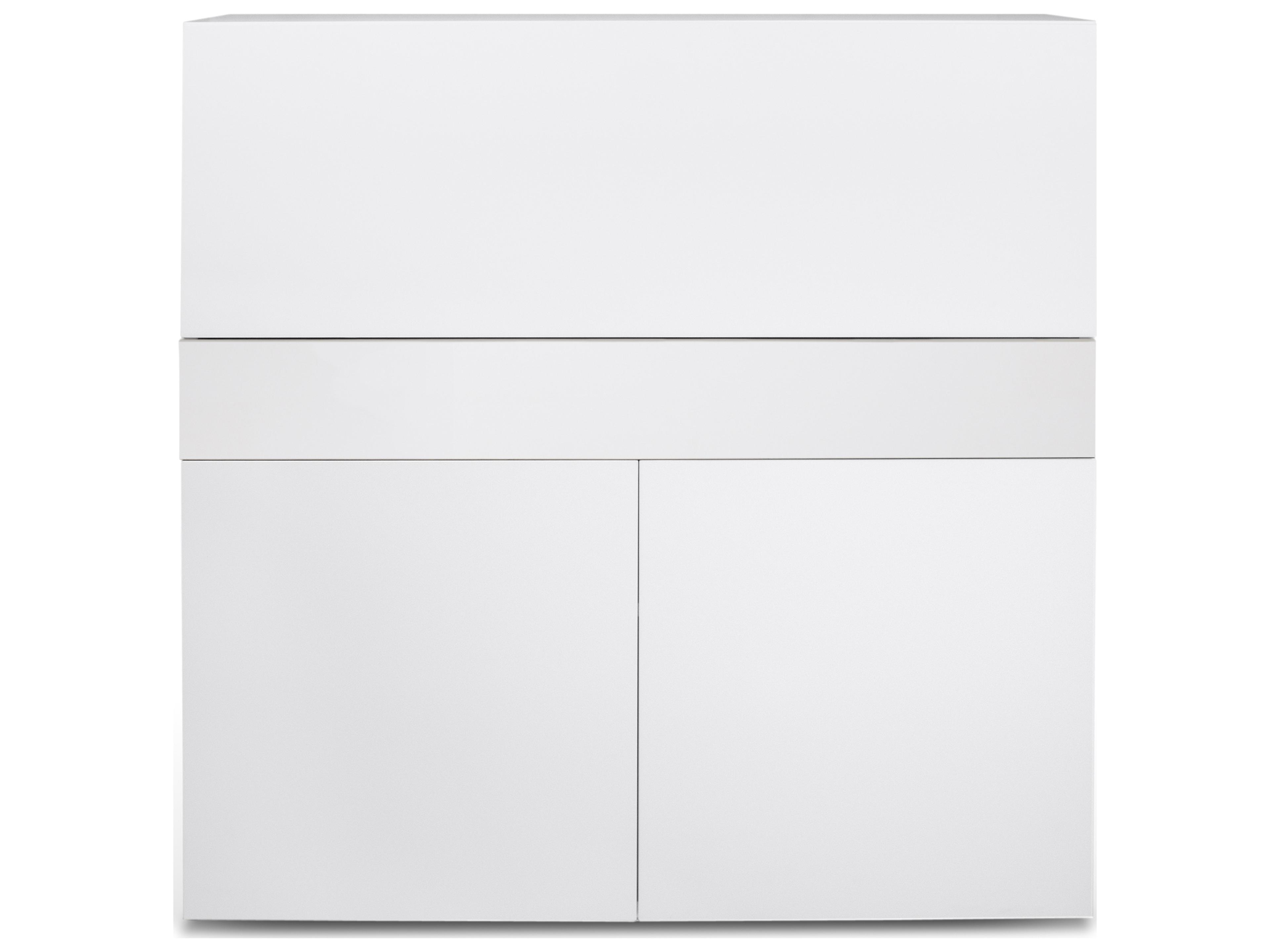 TemaHome Focus Pure White Armoire Desk