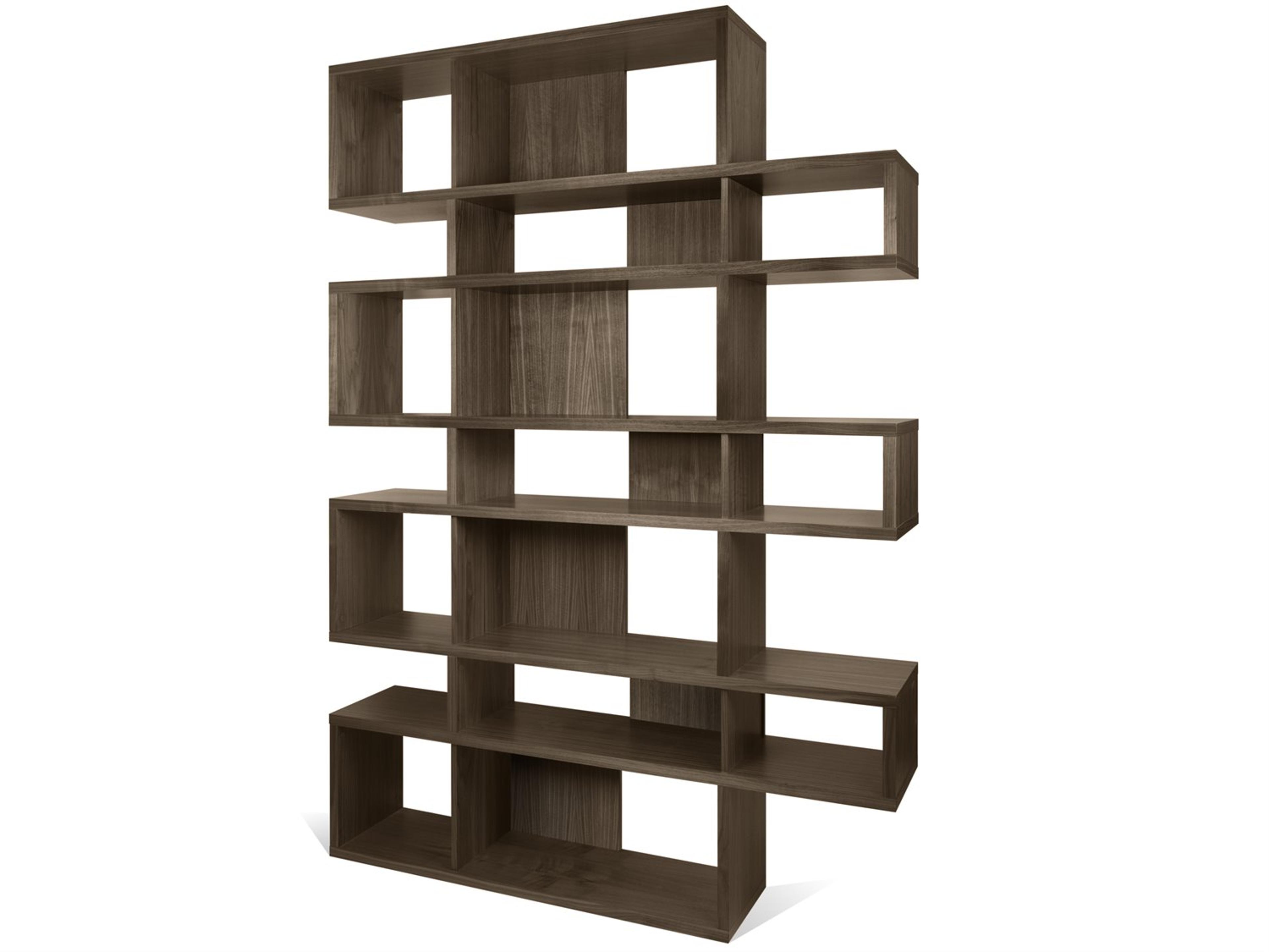 TemaHome London Walnut Frame Backs Bookcase