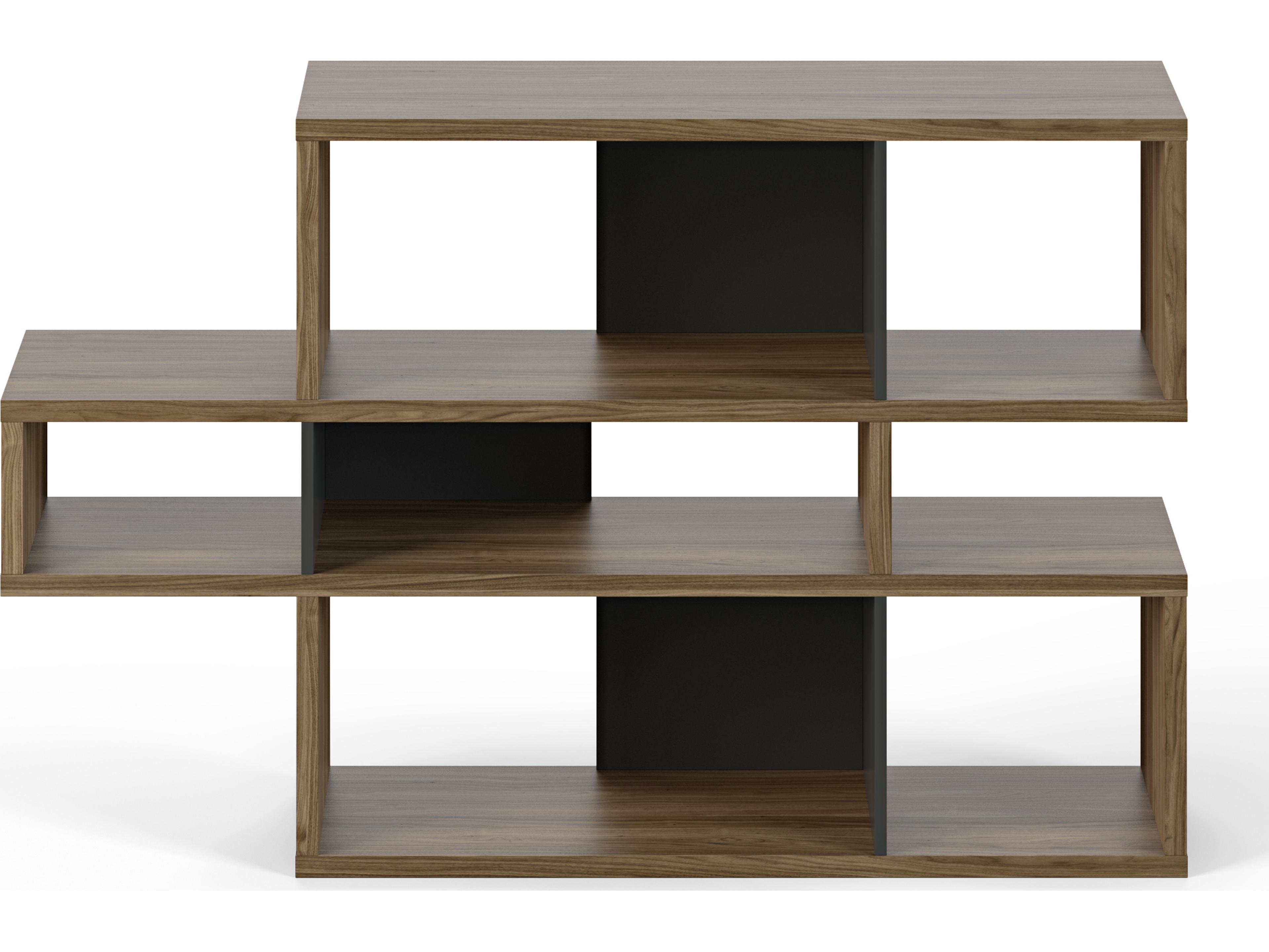 TemaHome London Walnut Frame Bookcase