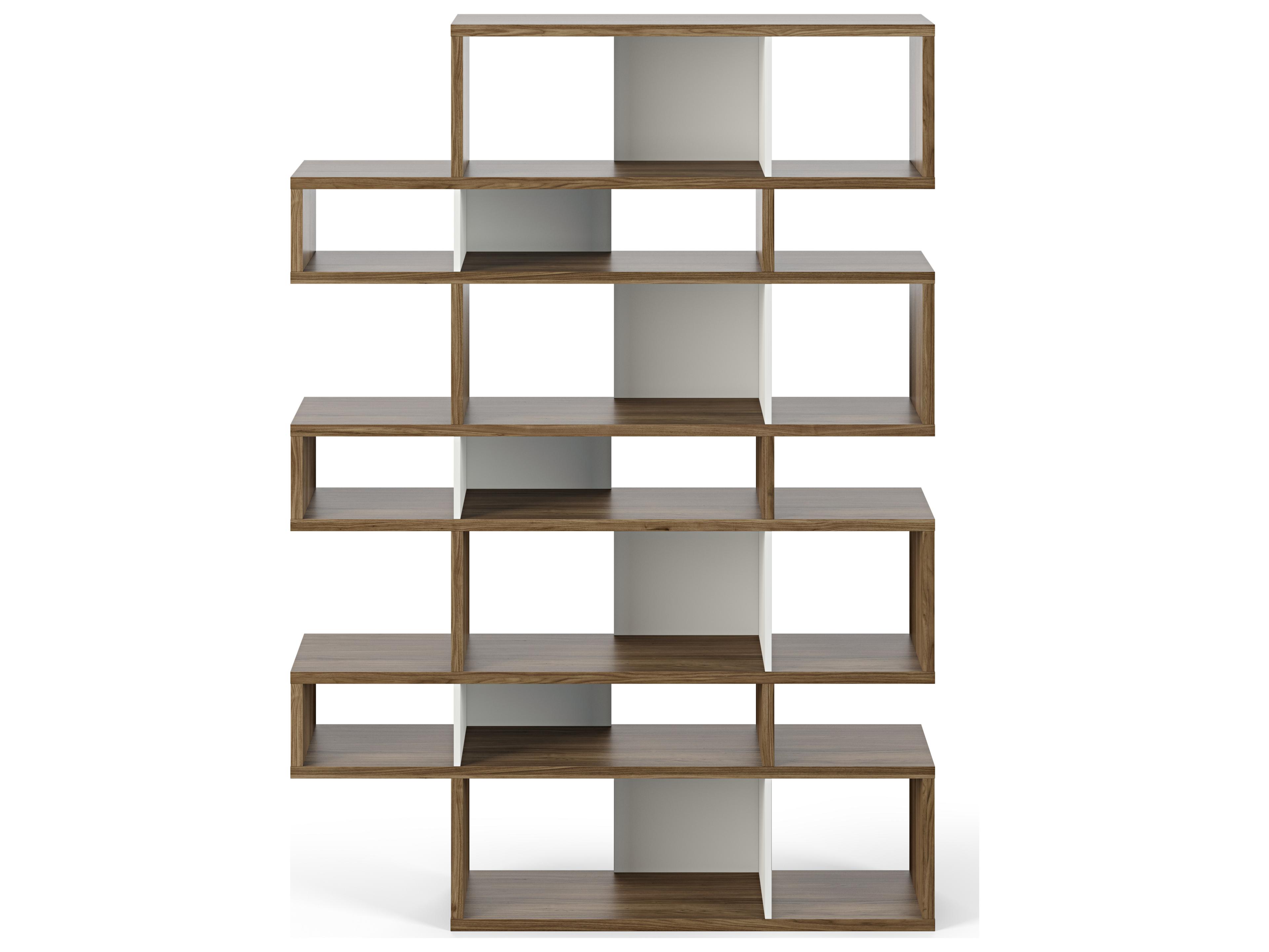 TemaHome London Walnut Frame Bookcase