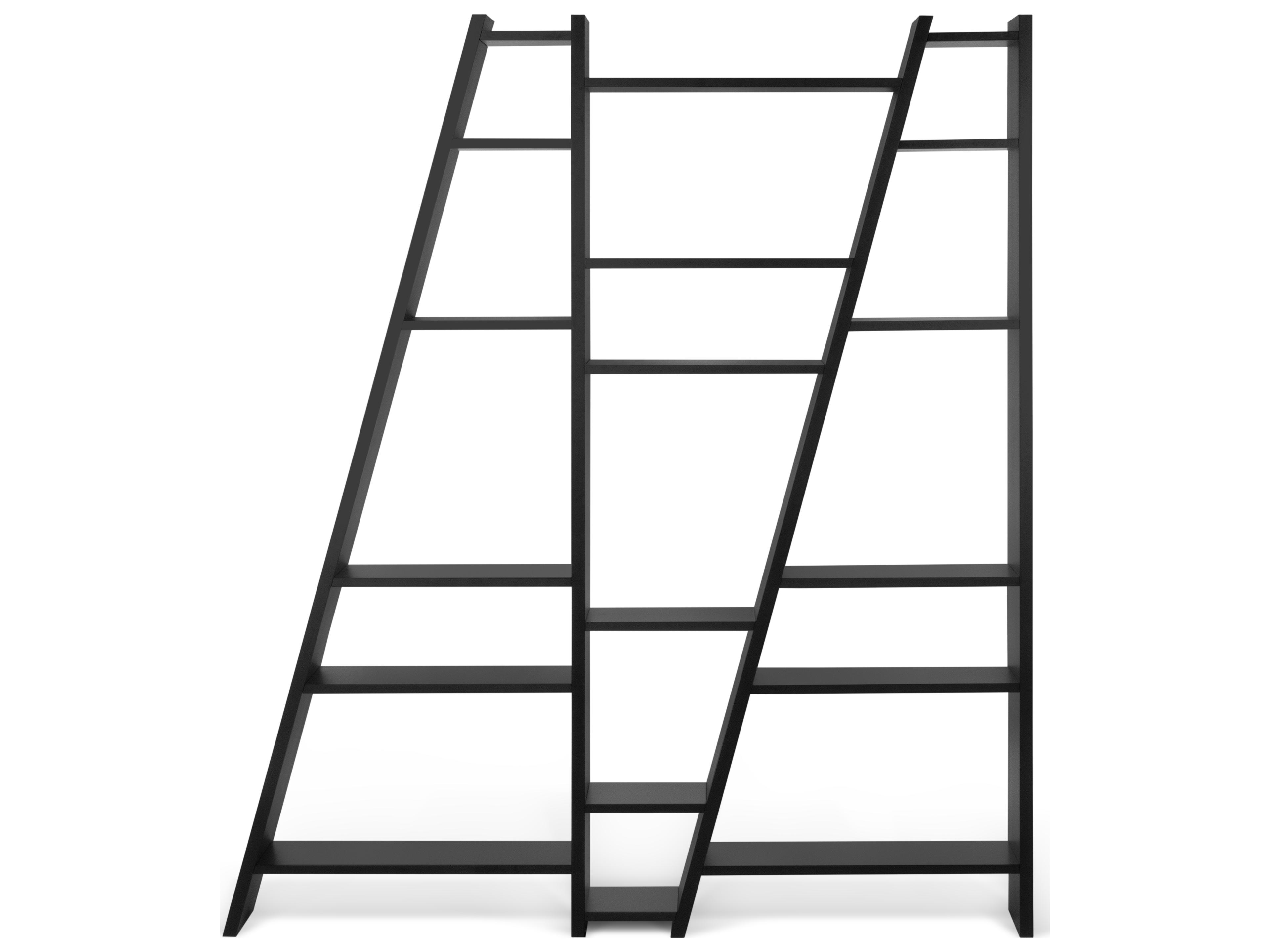 Delta Pure Black Bookcase