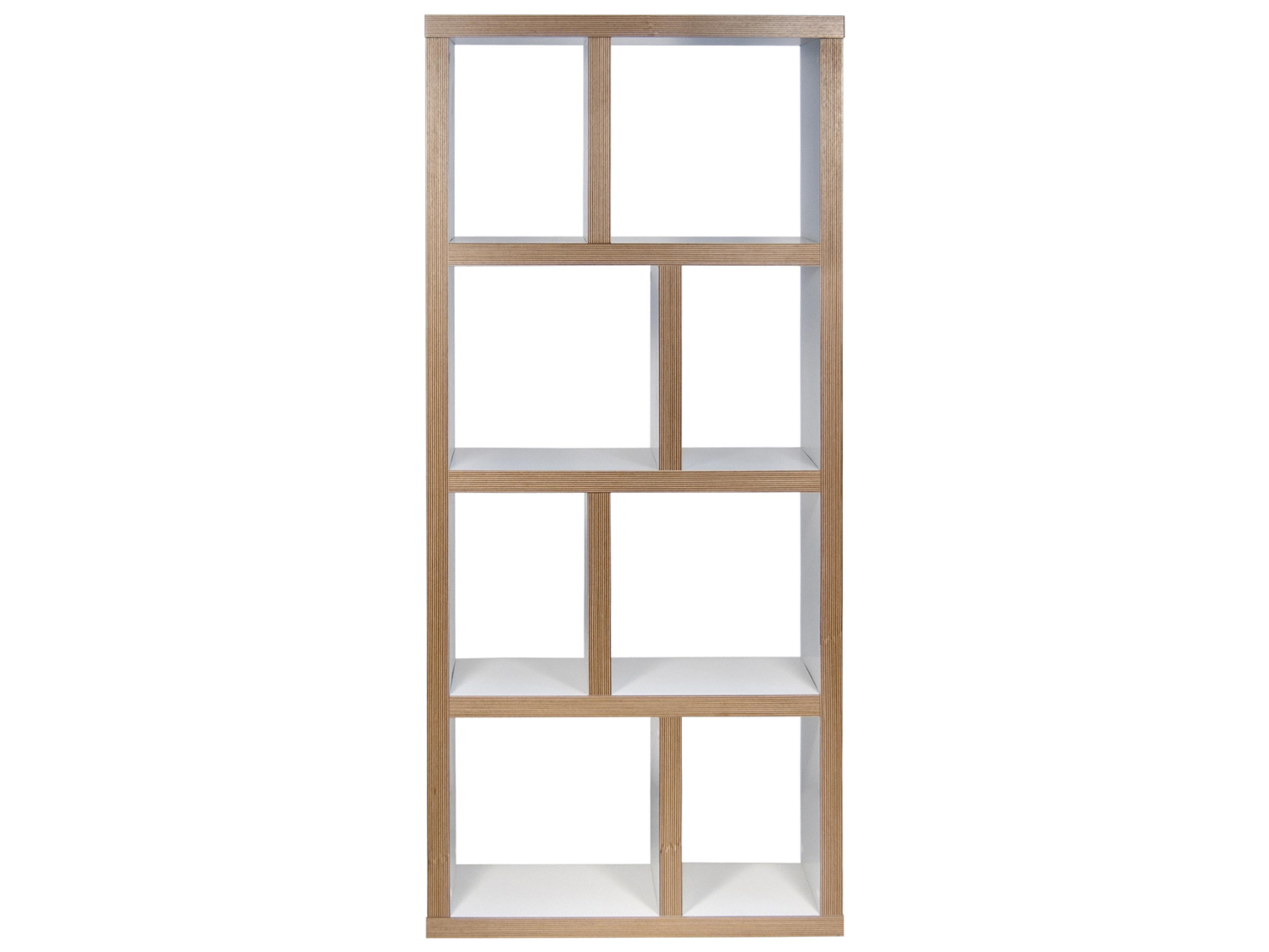 TemaHome Berlin Pure White Plywood Bookcase
