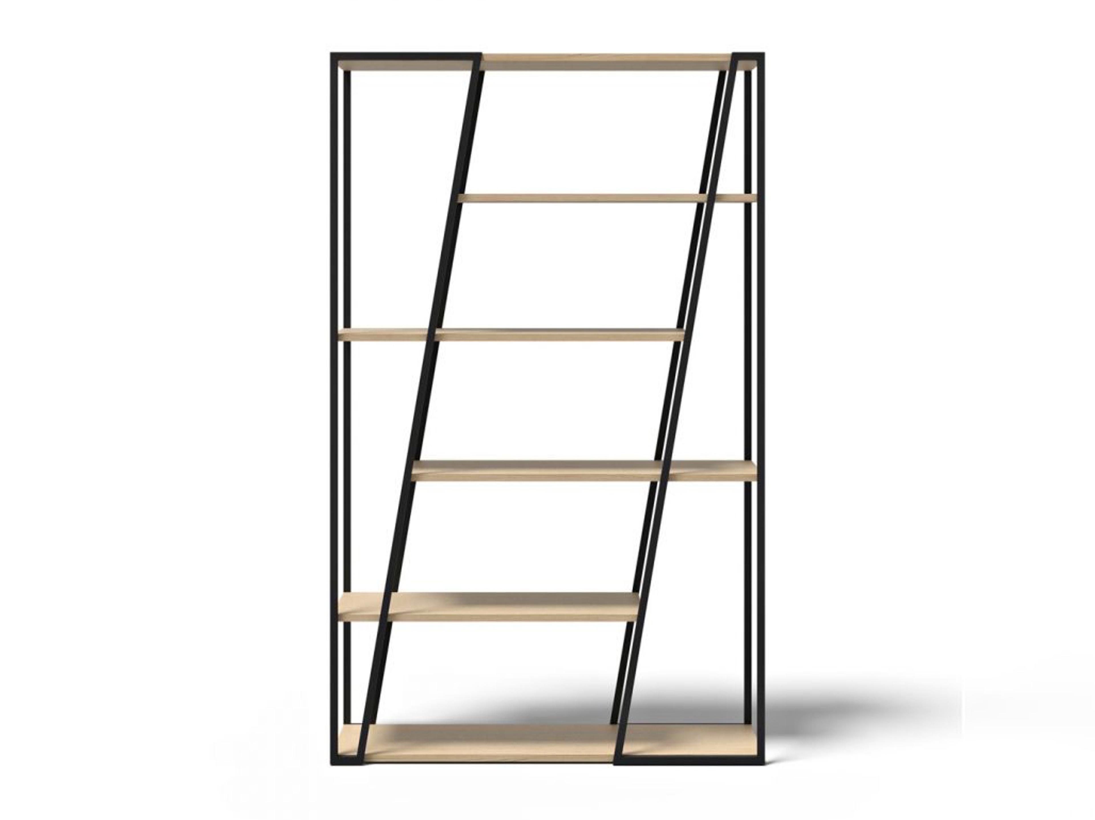 TemaHome Albi Light Oak Black Bookcase