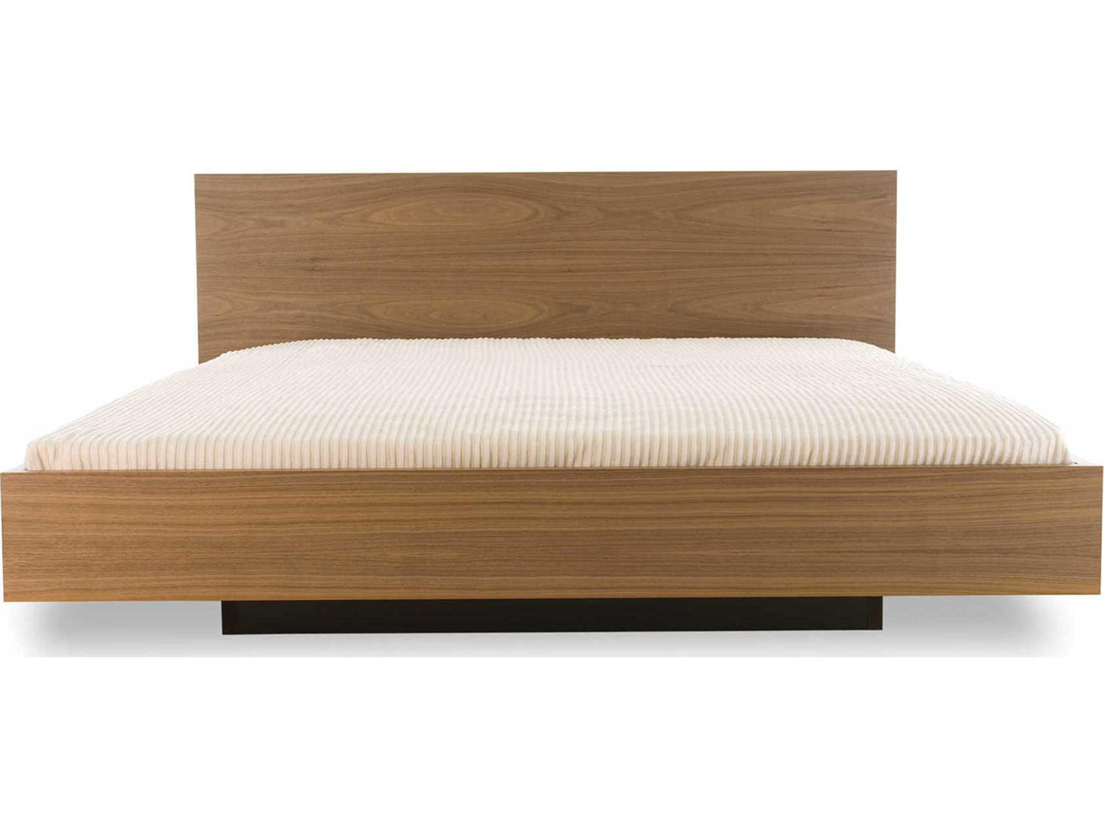 TemaHome Float Walnut Brown Wood Queen Platform Bed