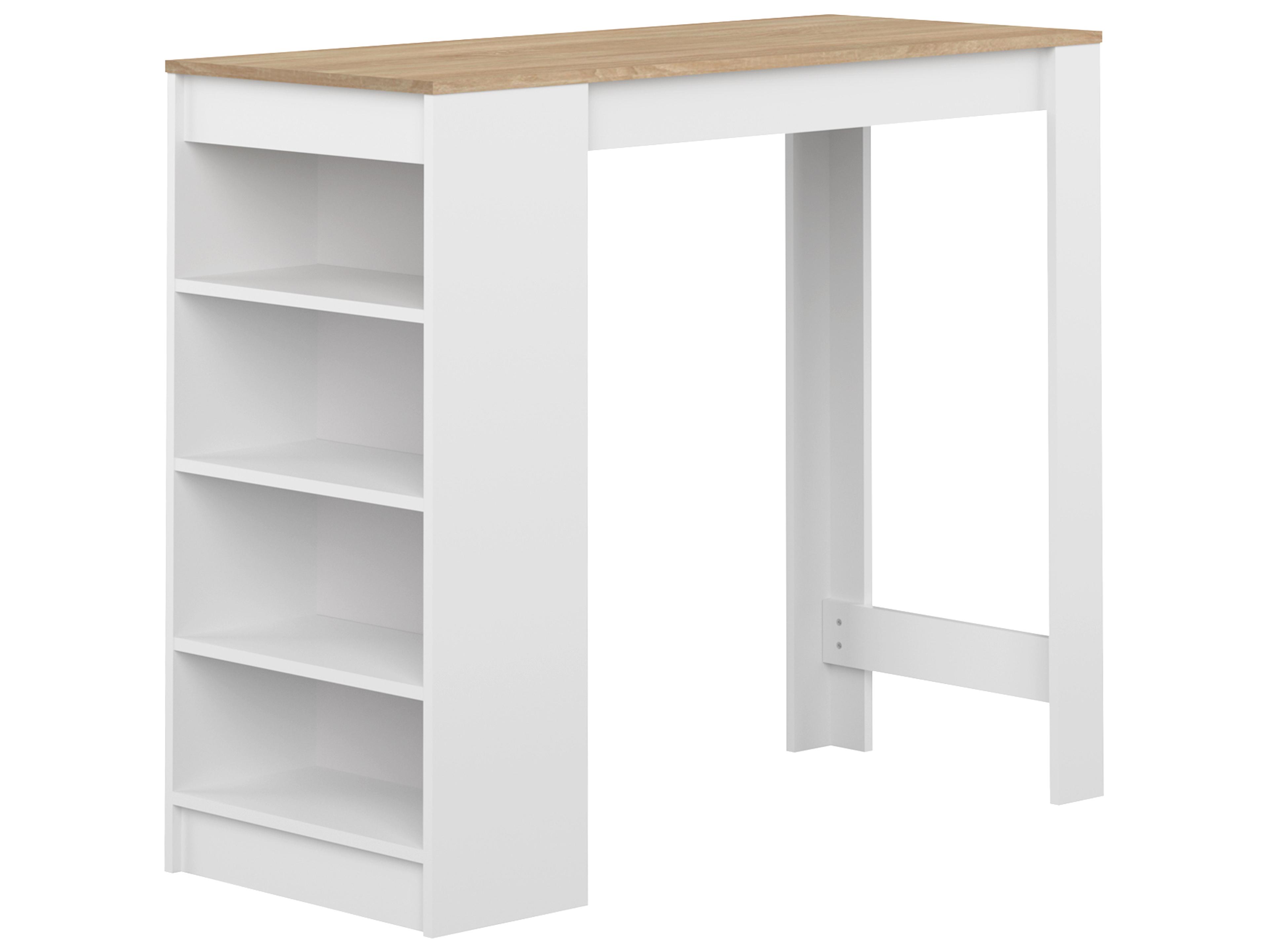 TemaHome Aravis White Oak Rectangular Bar Table