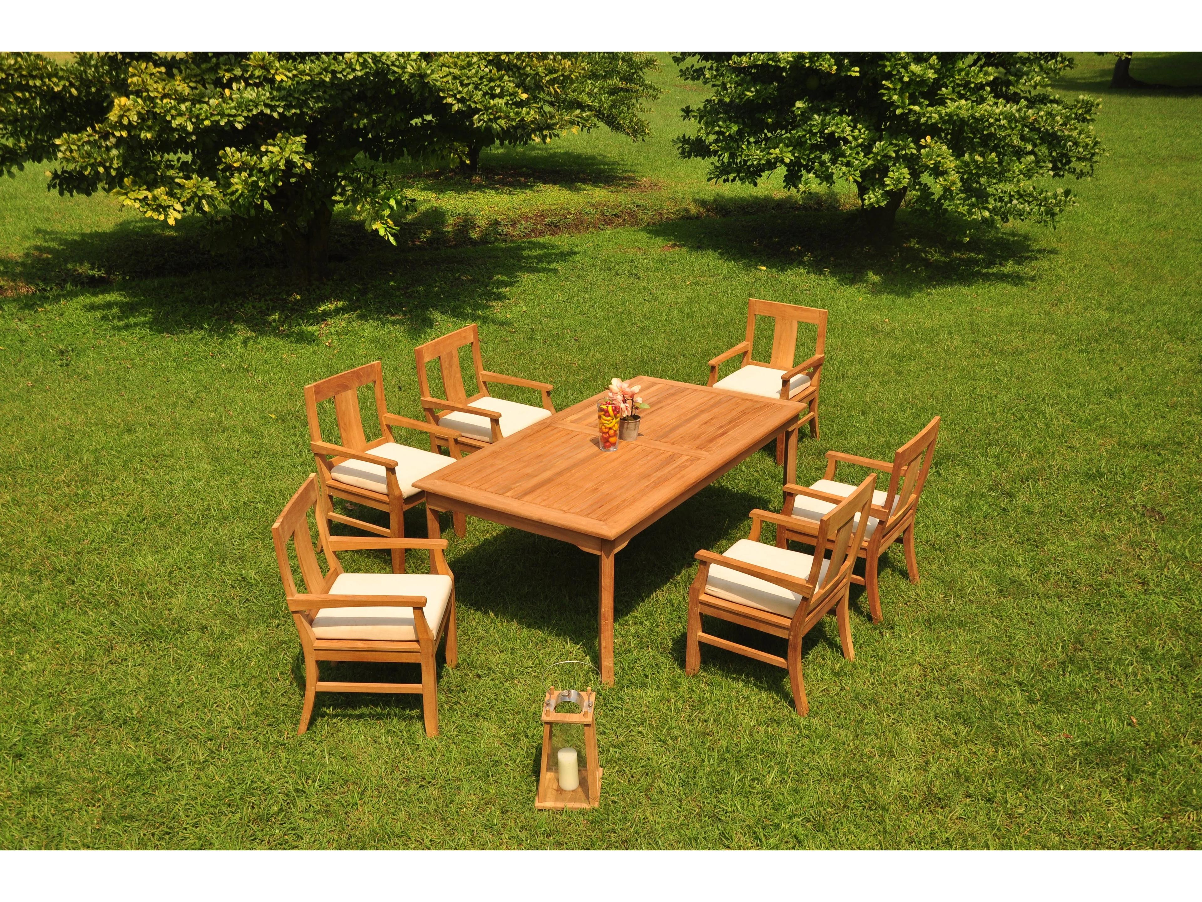 Teak Smith 7 Piece 83" Rectangular Dining Set