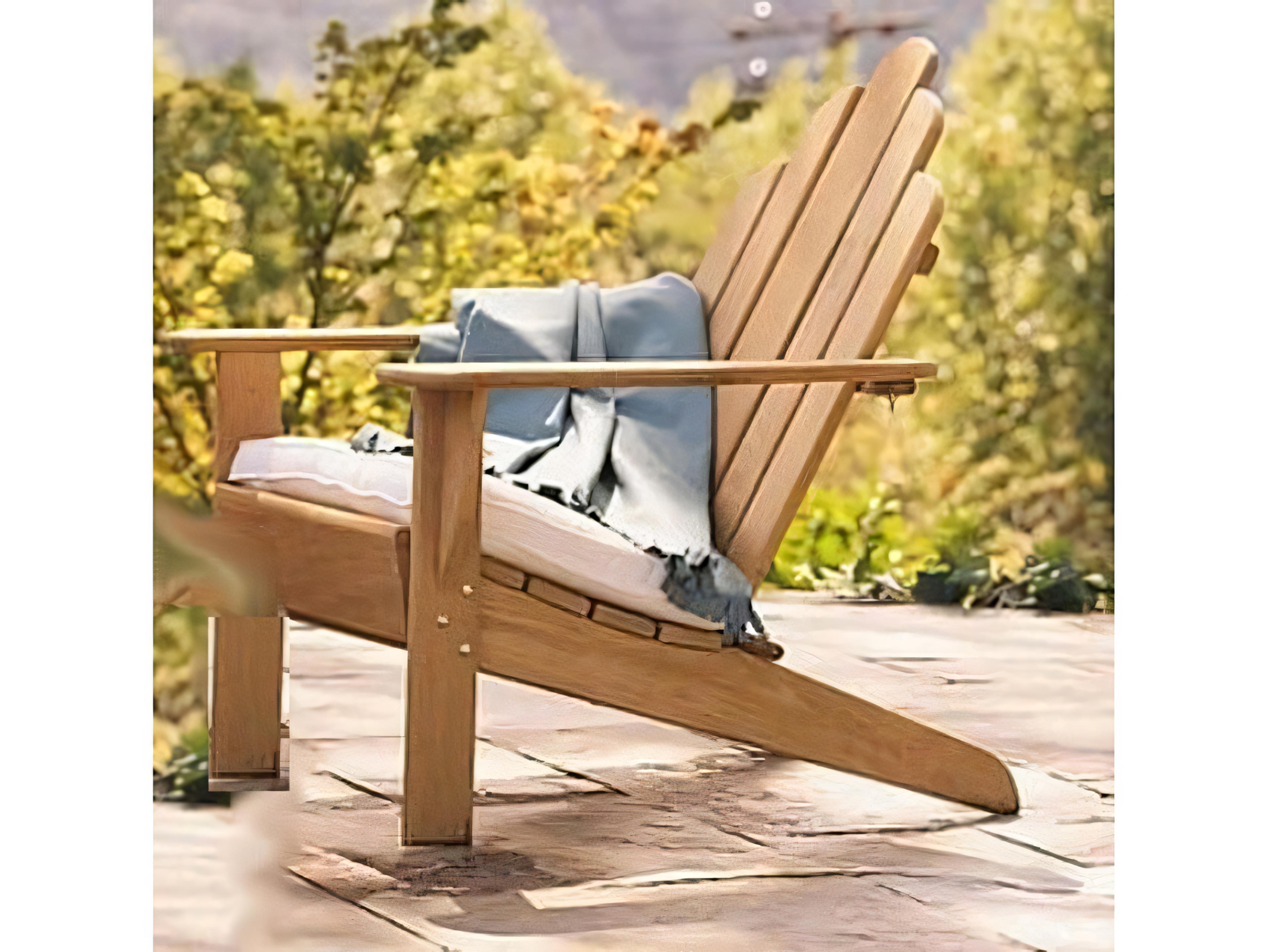 Teak Smith Adirondack Chair No Footrest