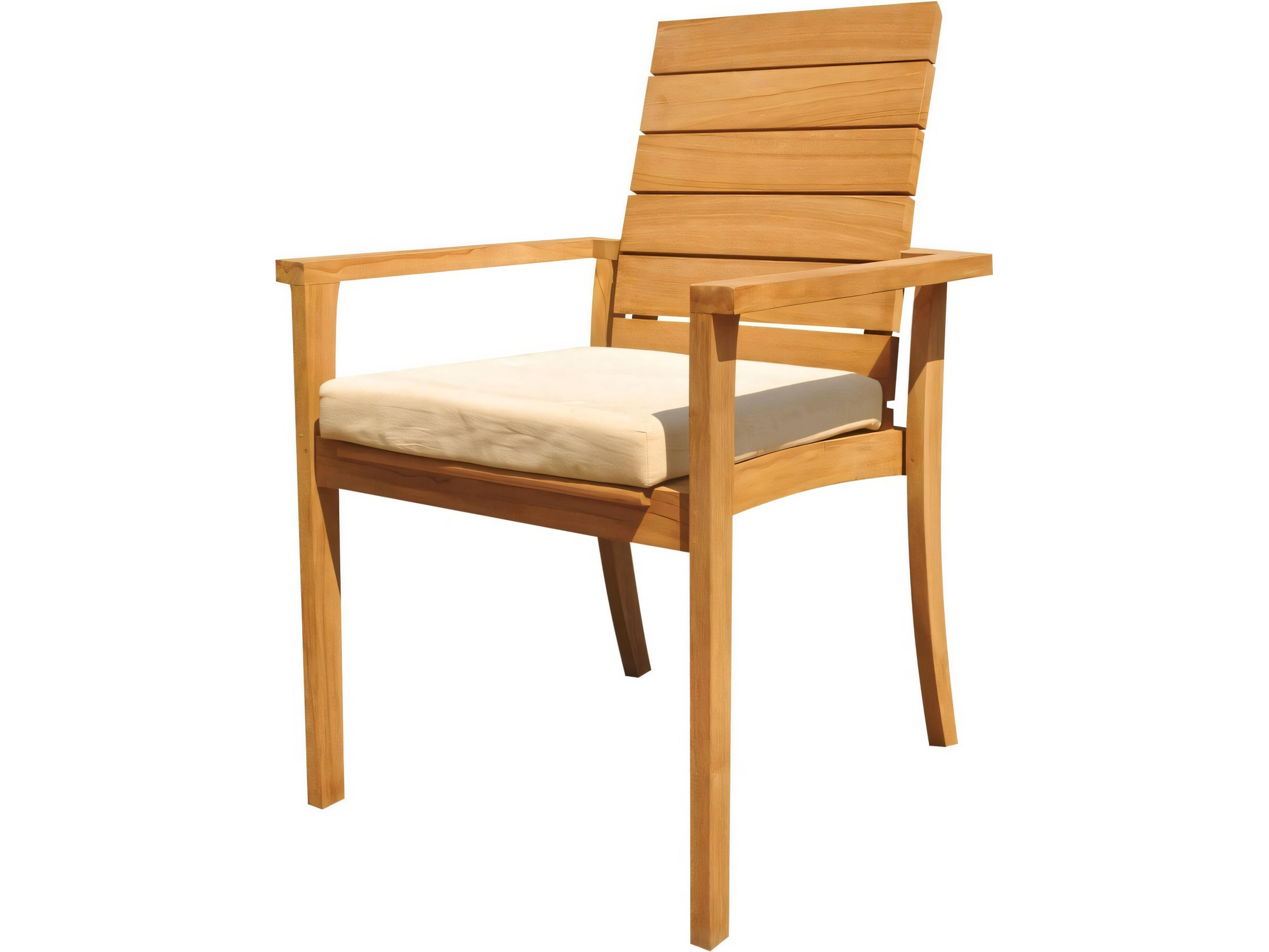 Teak Smith Algrave Stacking Captain Dining Arm Chair