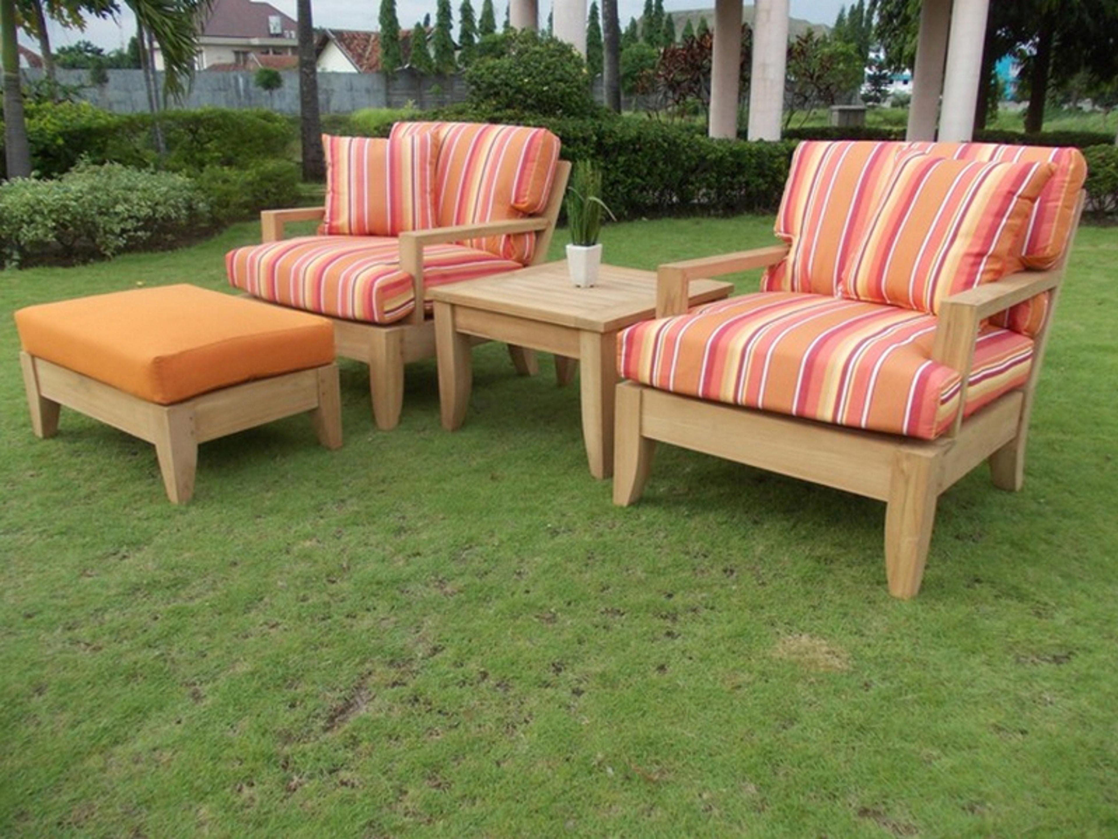 Teak Smith Atnas 4 Piece Sofa Set