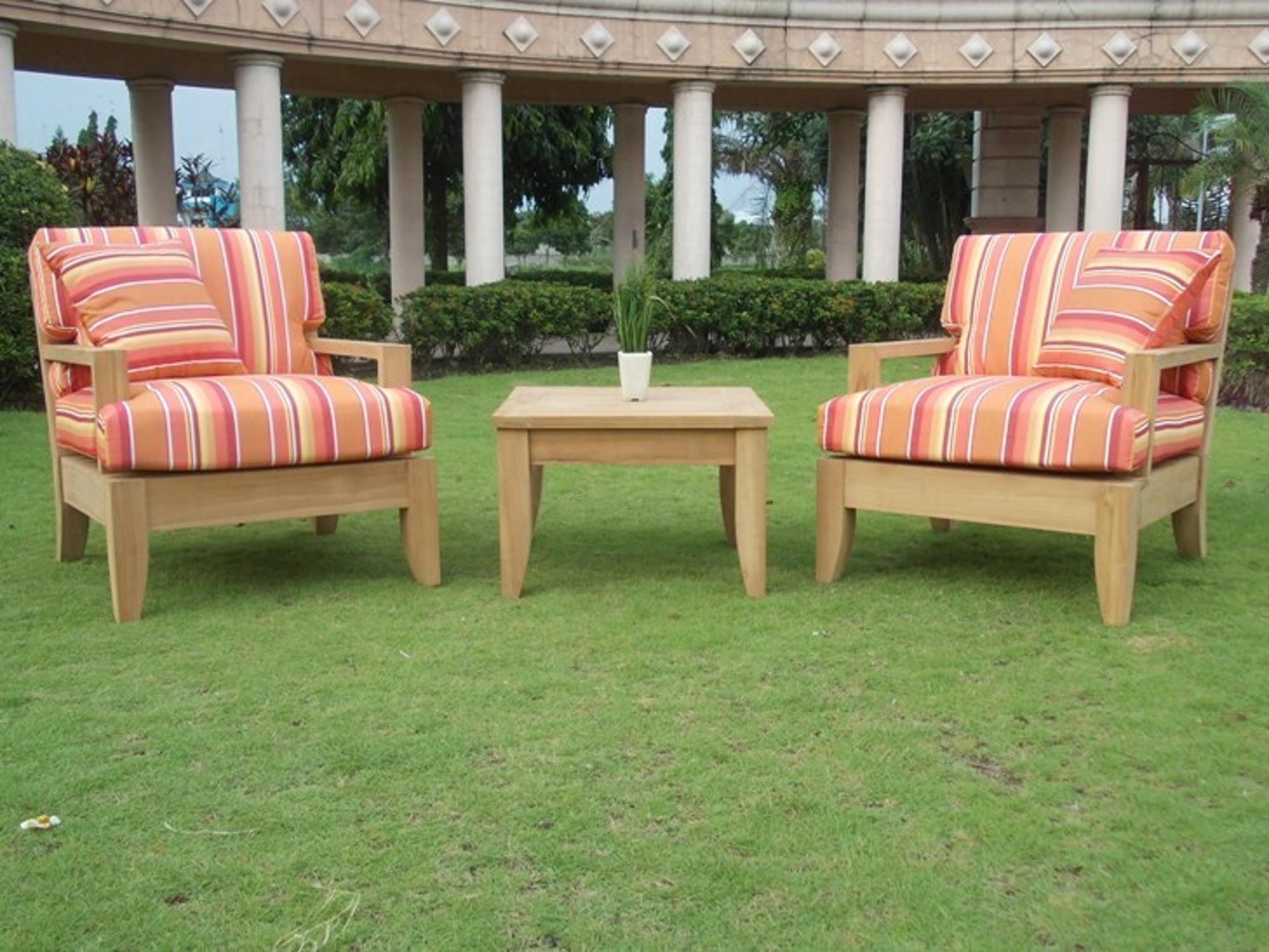 Teak Smith Atnas 3 Piece Sofa Set