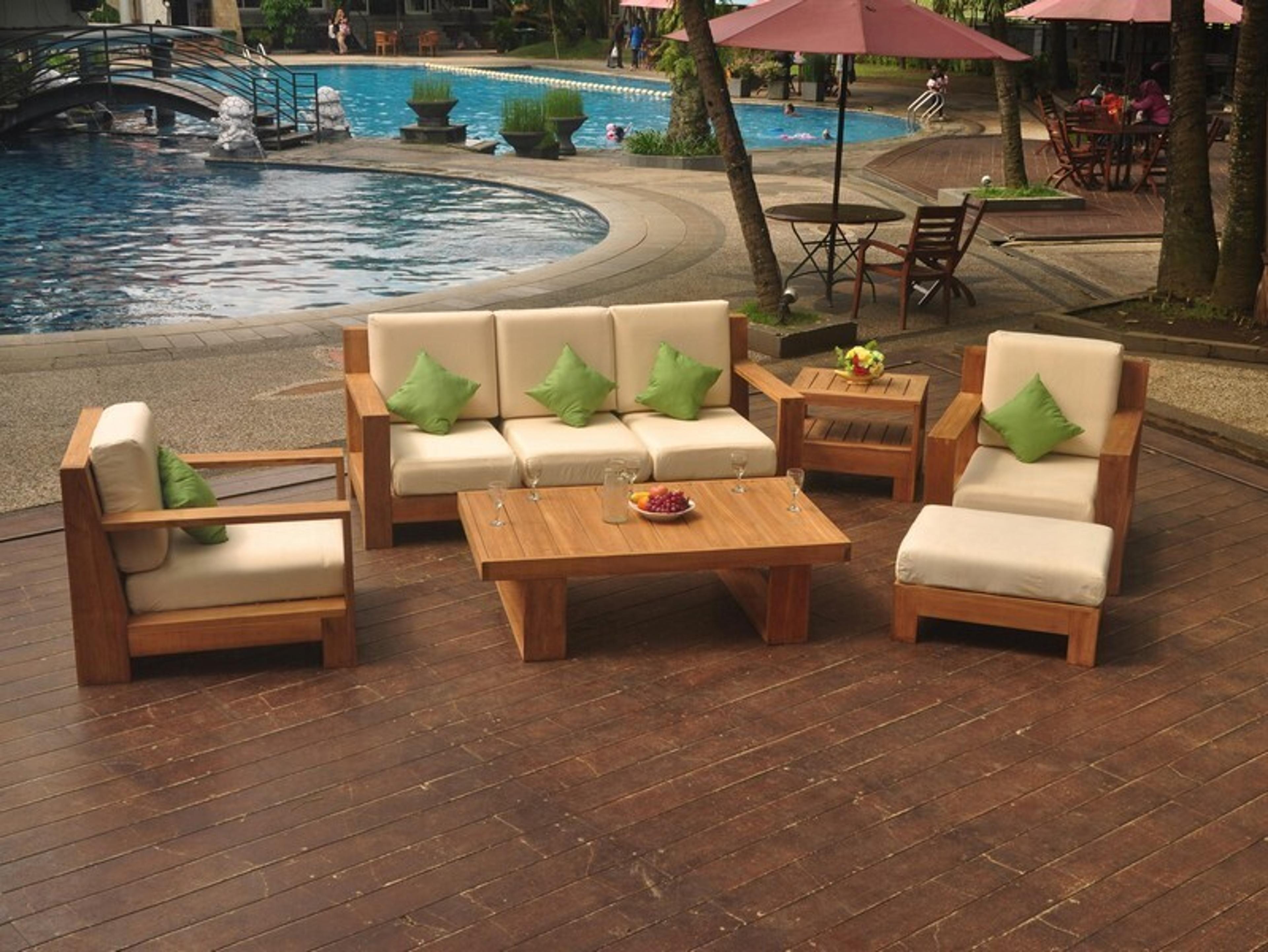 Teak Smith Canberra 6 Piece Sofa Set