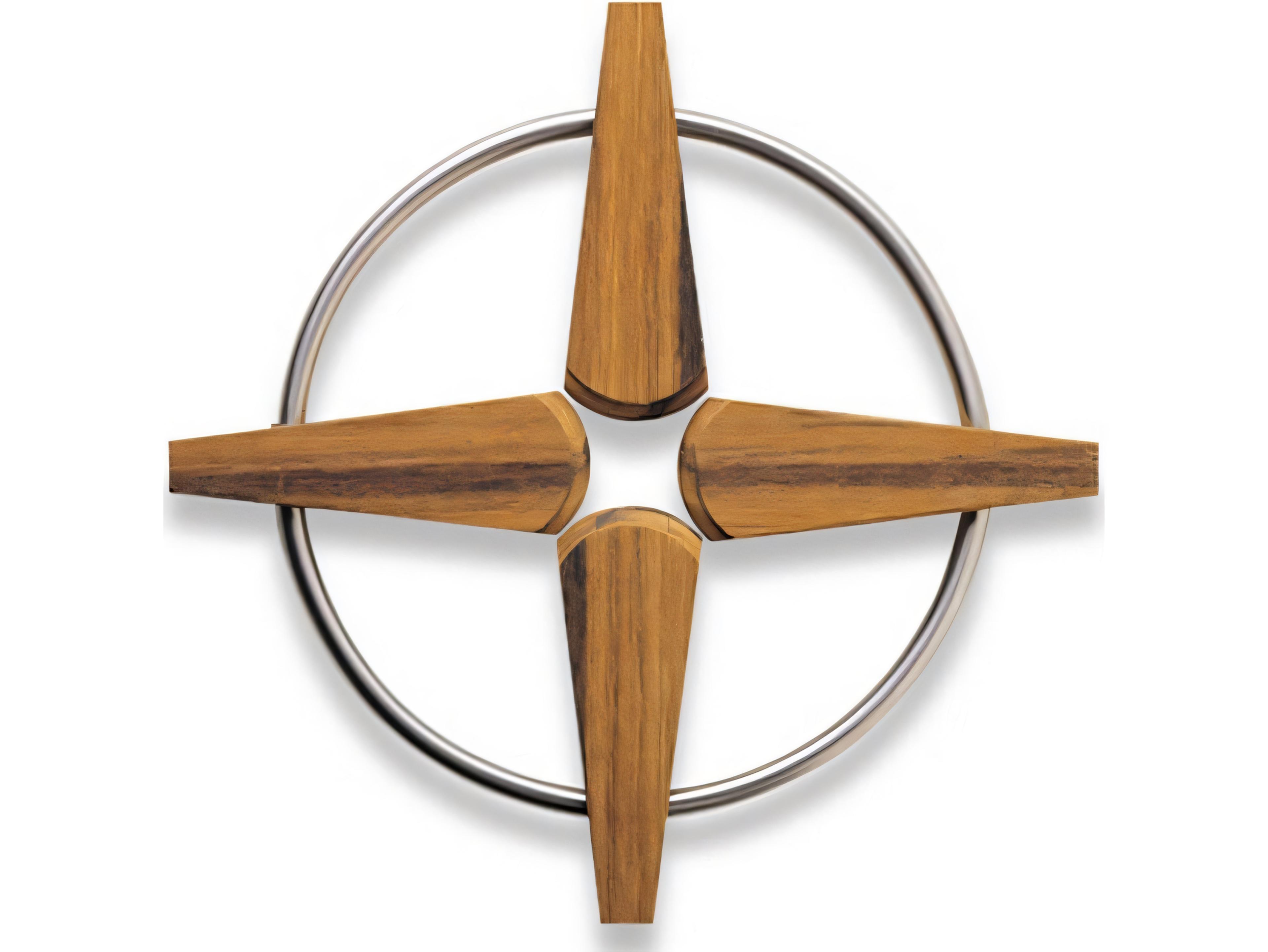 Teak Smith Folding Stainless Steel Ring Hot Dish Holder Mat