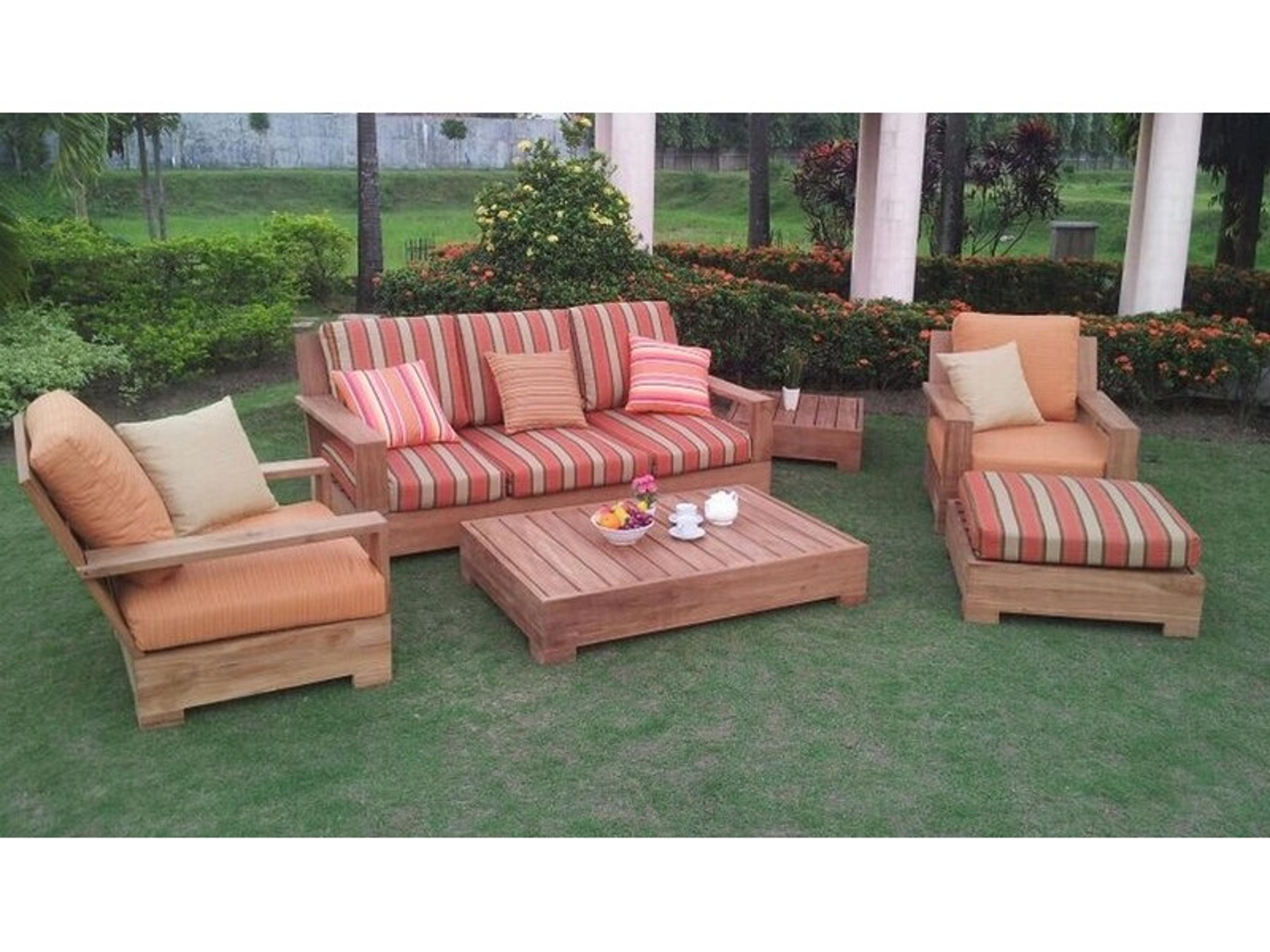 Teak Smith Leveb 6 Piece Sofa Set