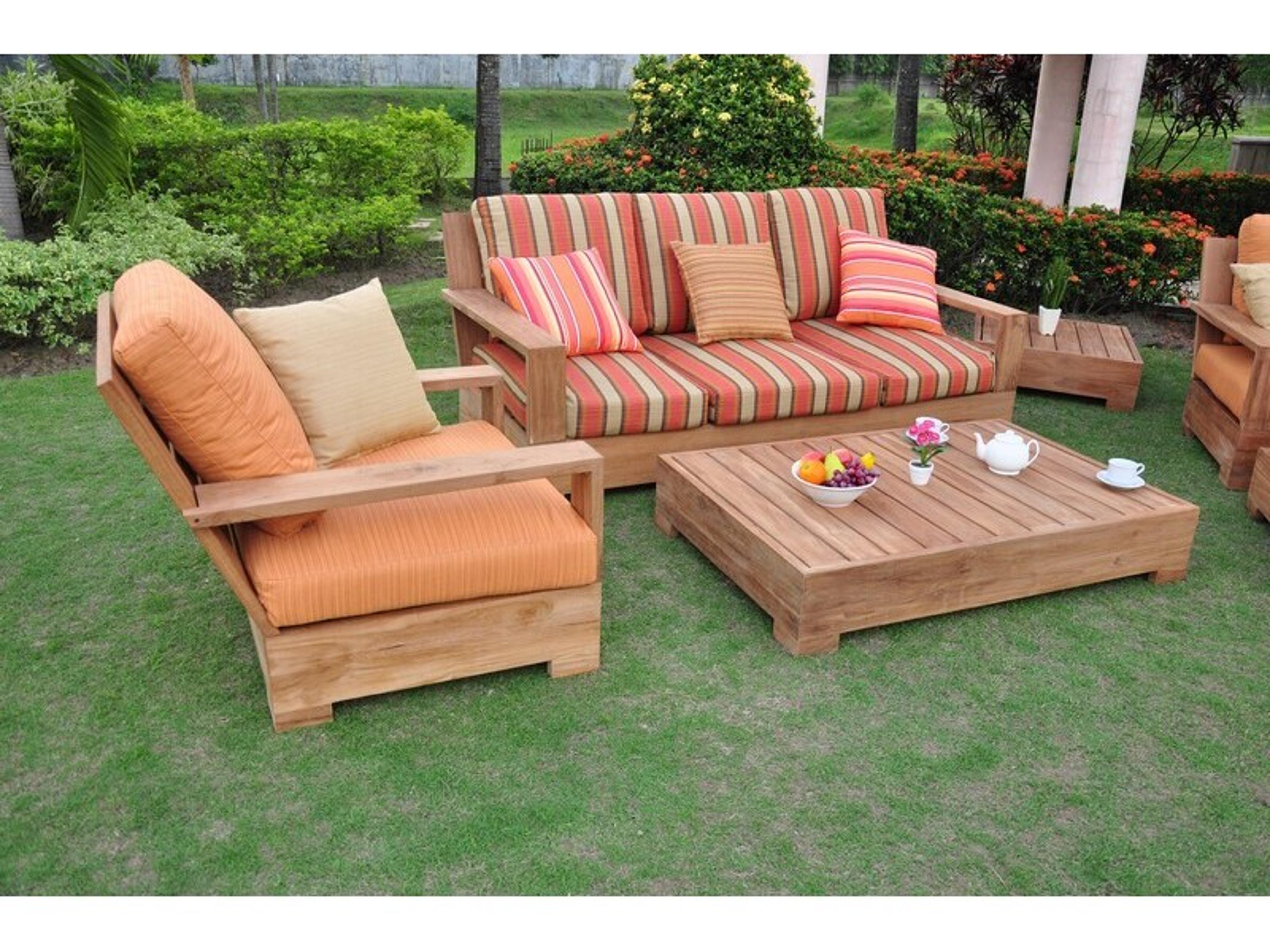 Teak Smith Leveb 4 Piece Sofa Set