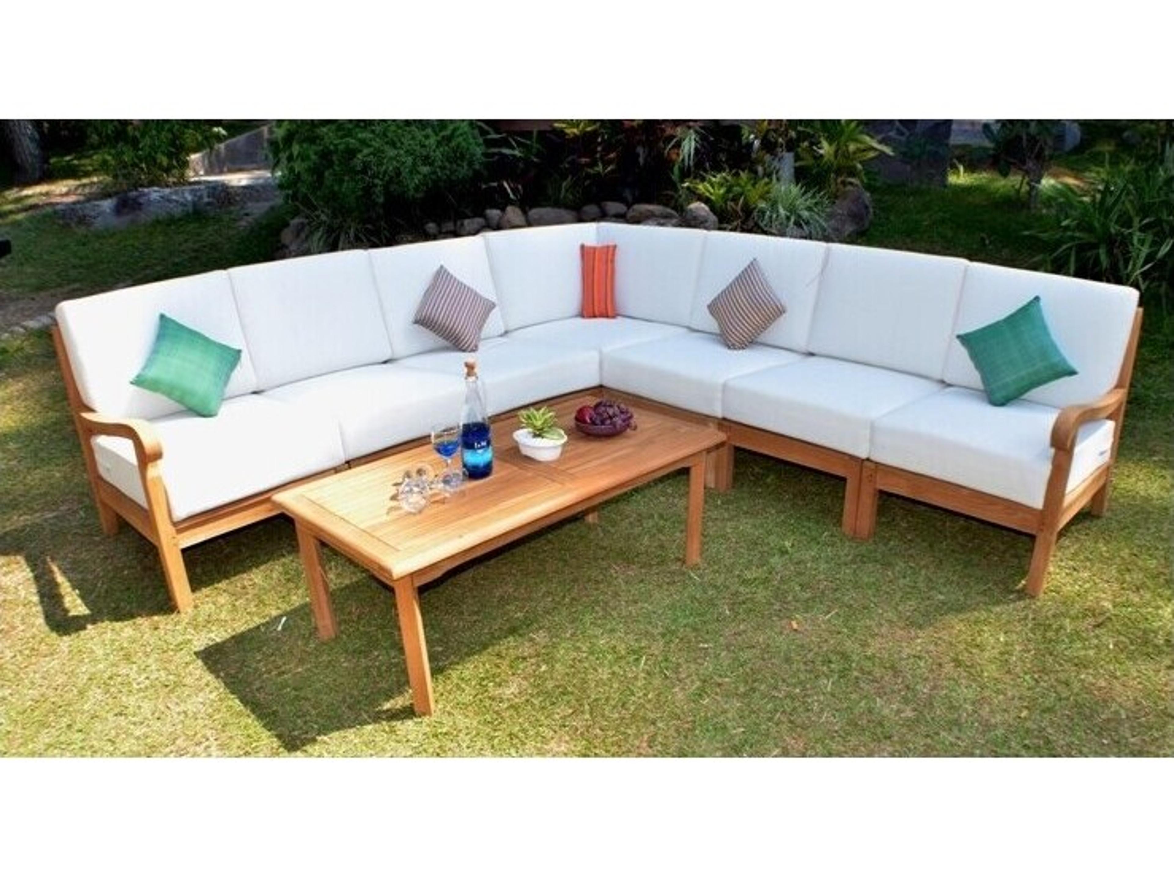 Teak Smith Napa 8 Piece Sectional Set