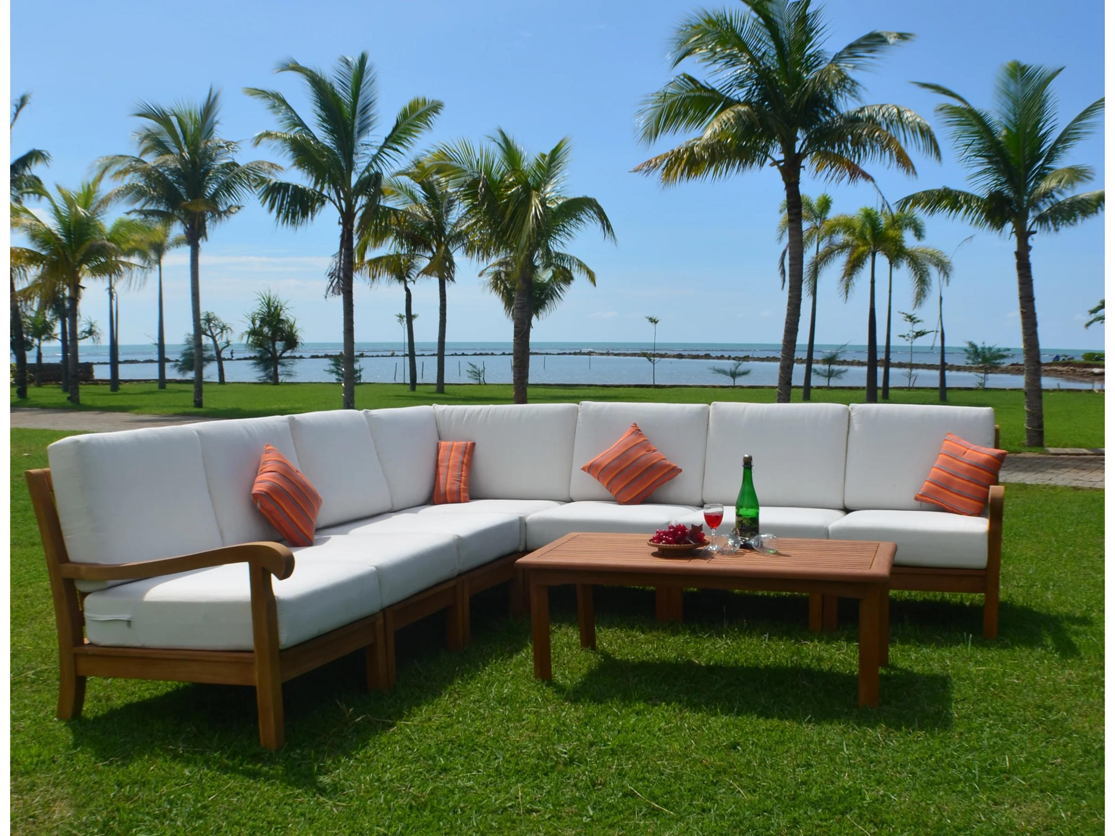 Teak Smith Napa 8 Pieces Sectional Lounge Set