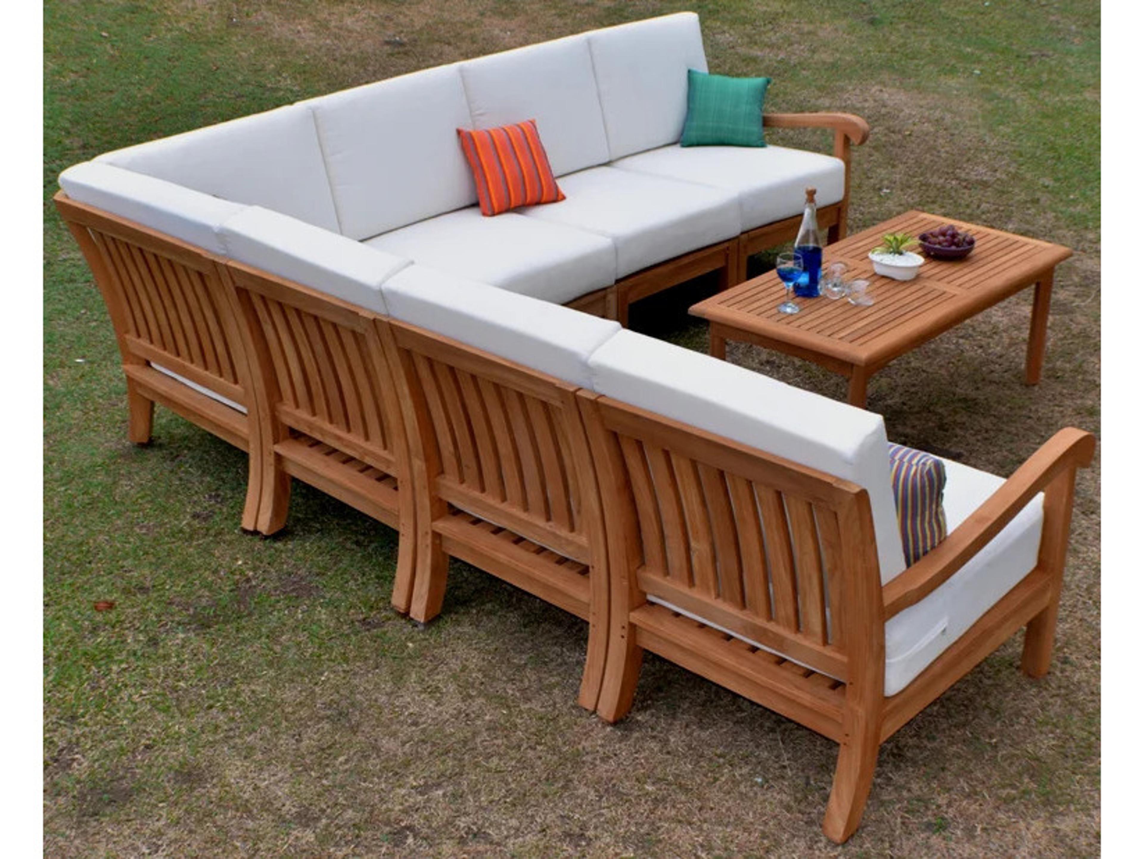 Teak Smith Napa 8 Pieces Sectional Lounge Set