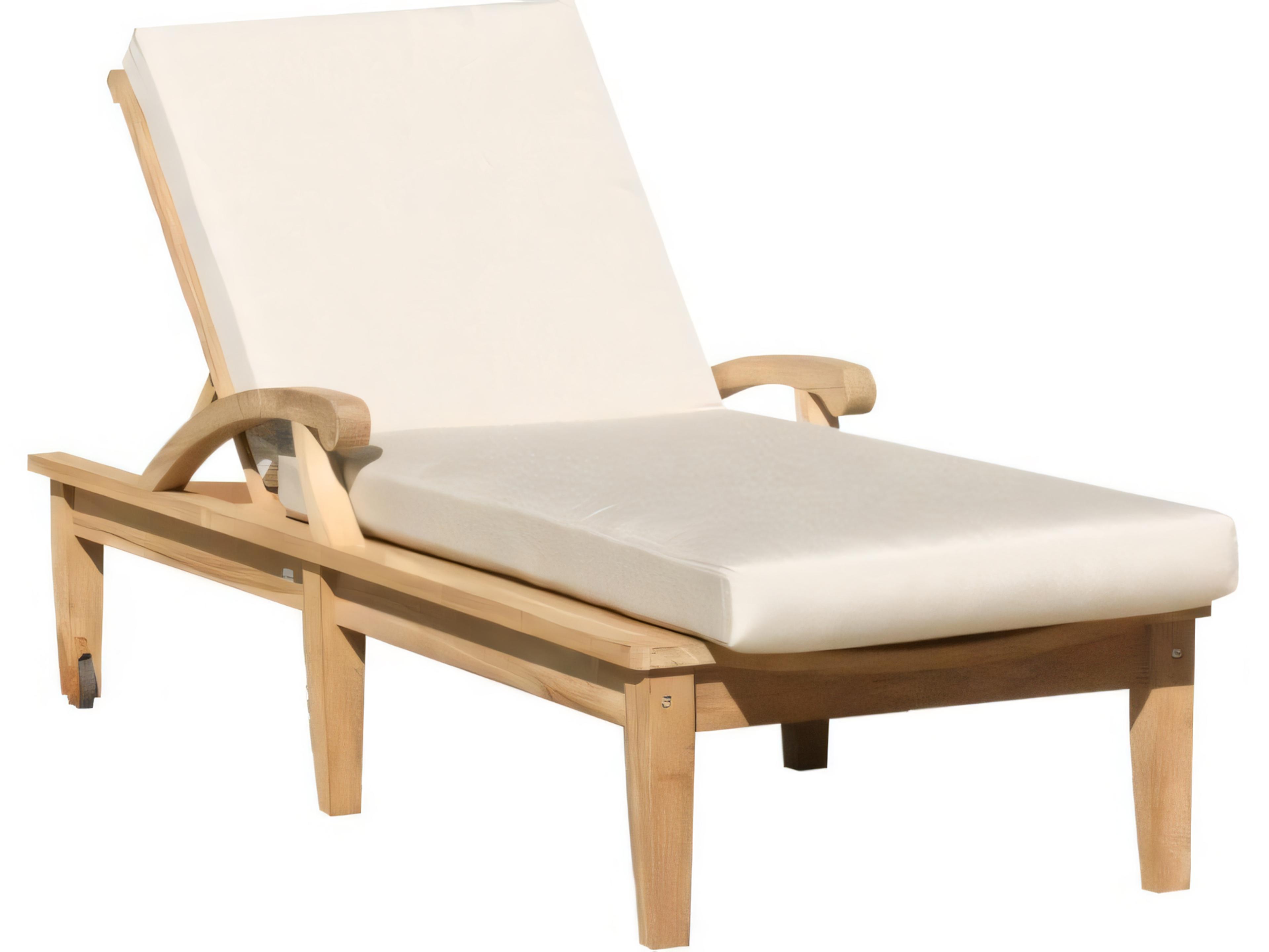 Teak Smith ND Multi Position Sun Chaise Lounger with slide out Tray