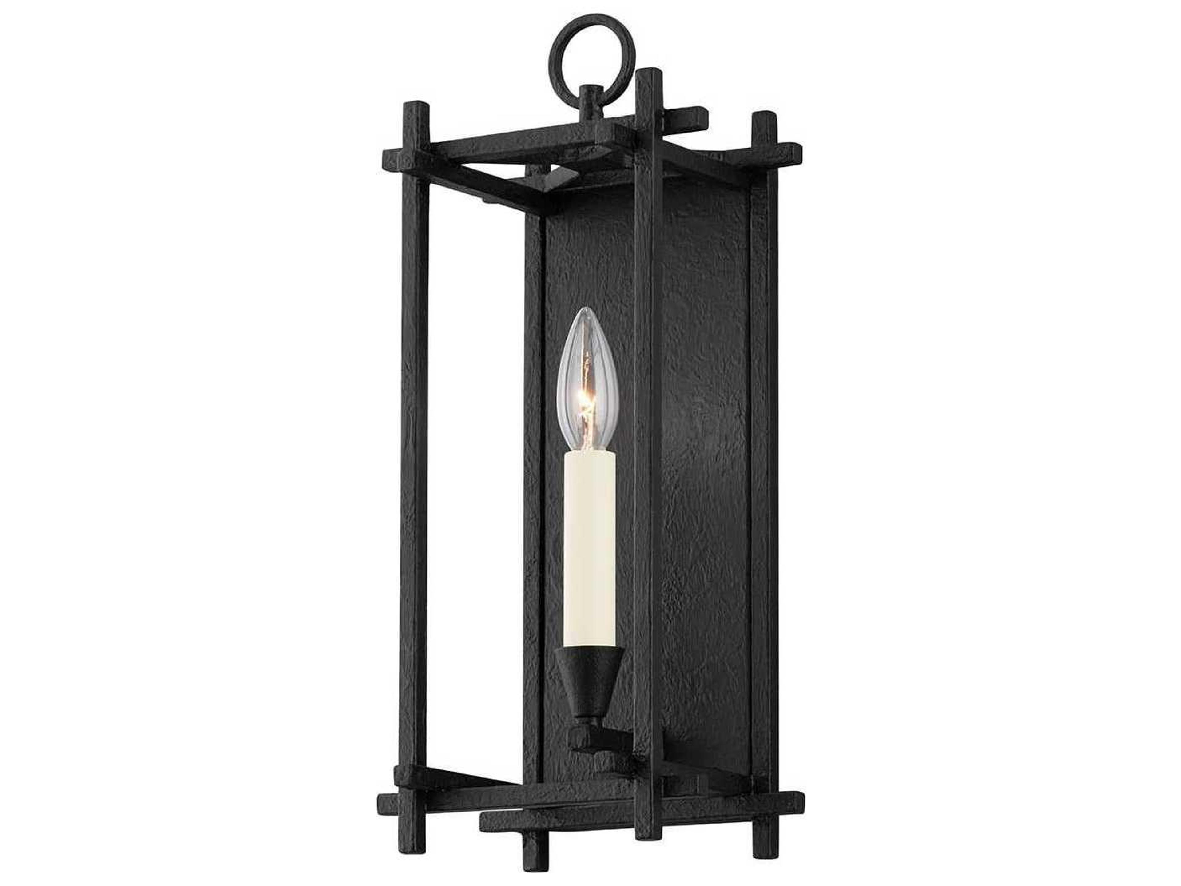 Troy Lighting Huck 1-Light Black Wall Sconce