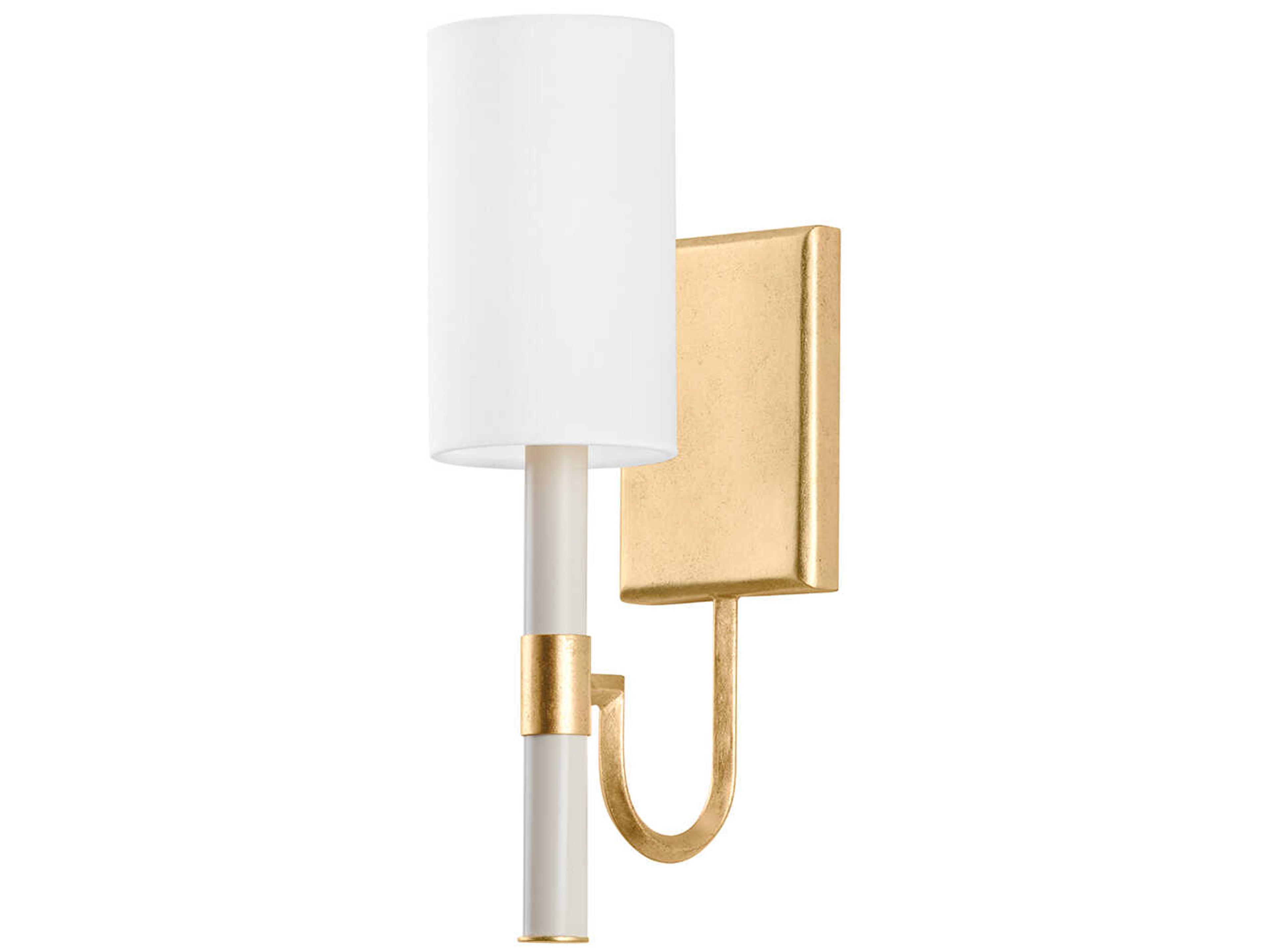 Troy Lighting Gustine 1-Light Vintage Gold Leaf Wall Sconce