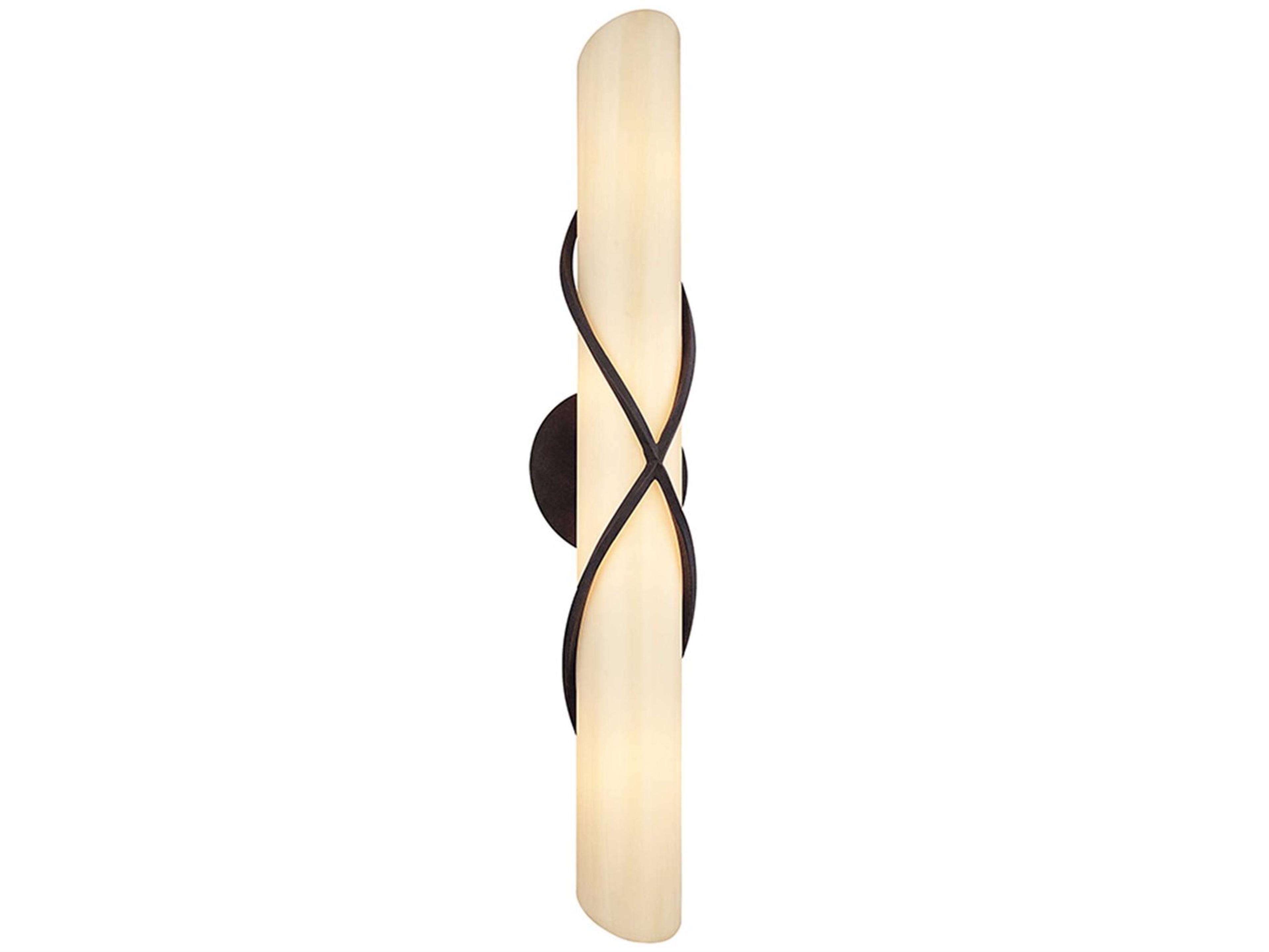 Troy Lighting Roxbury 4-Light French Iron Black Glass Vanity Light