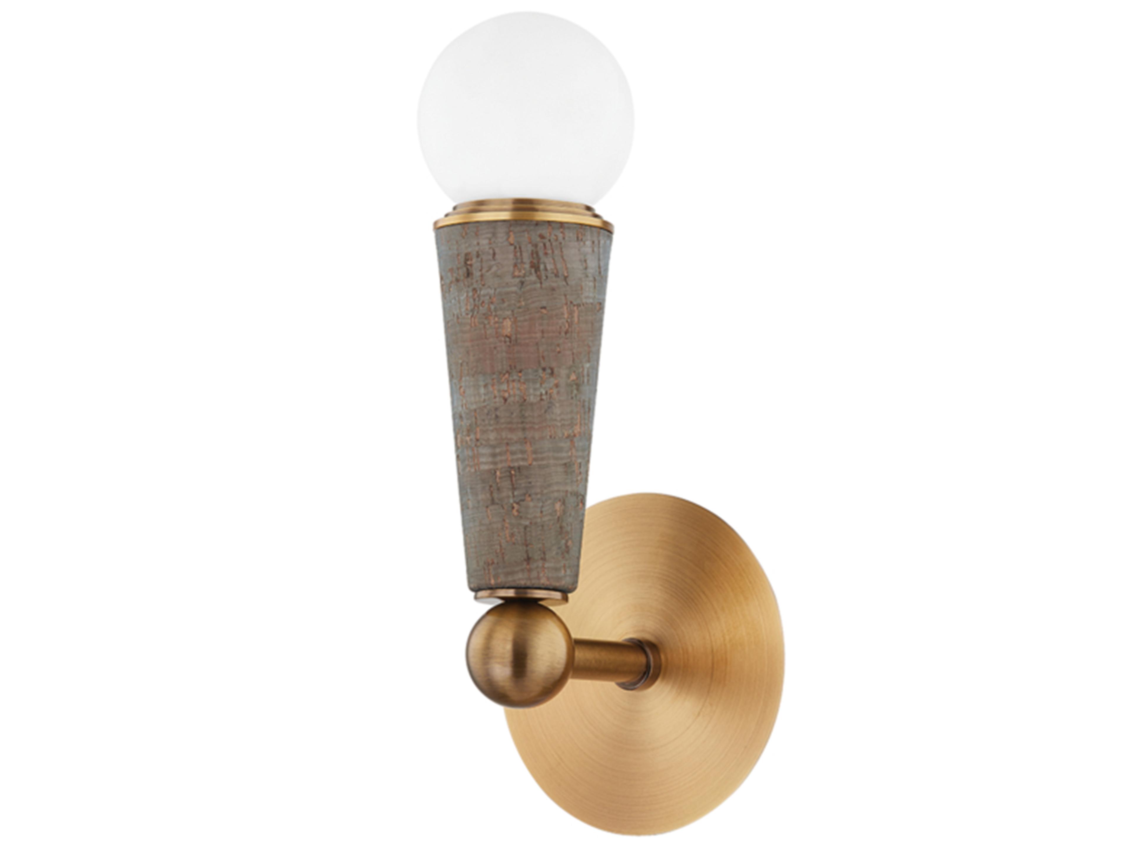 Troy Lighting Dax 1-Light Patina Brass Wall Sconce