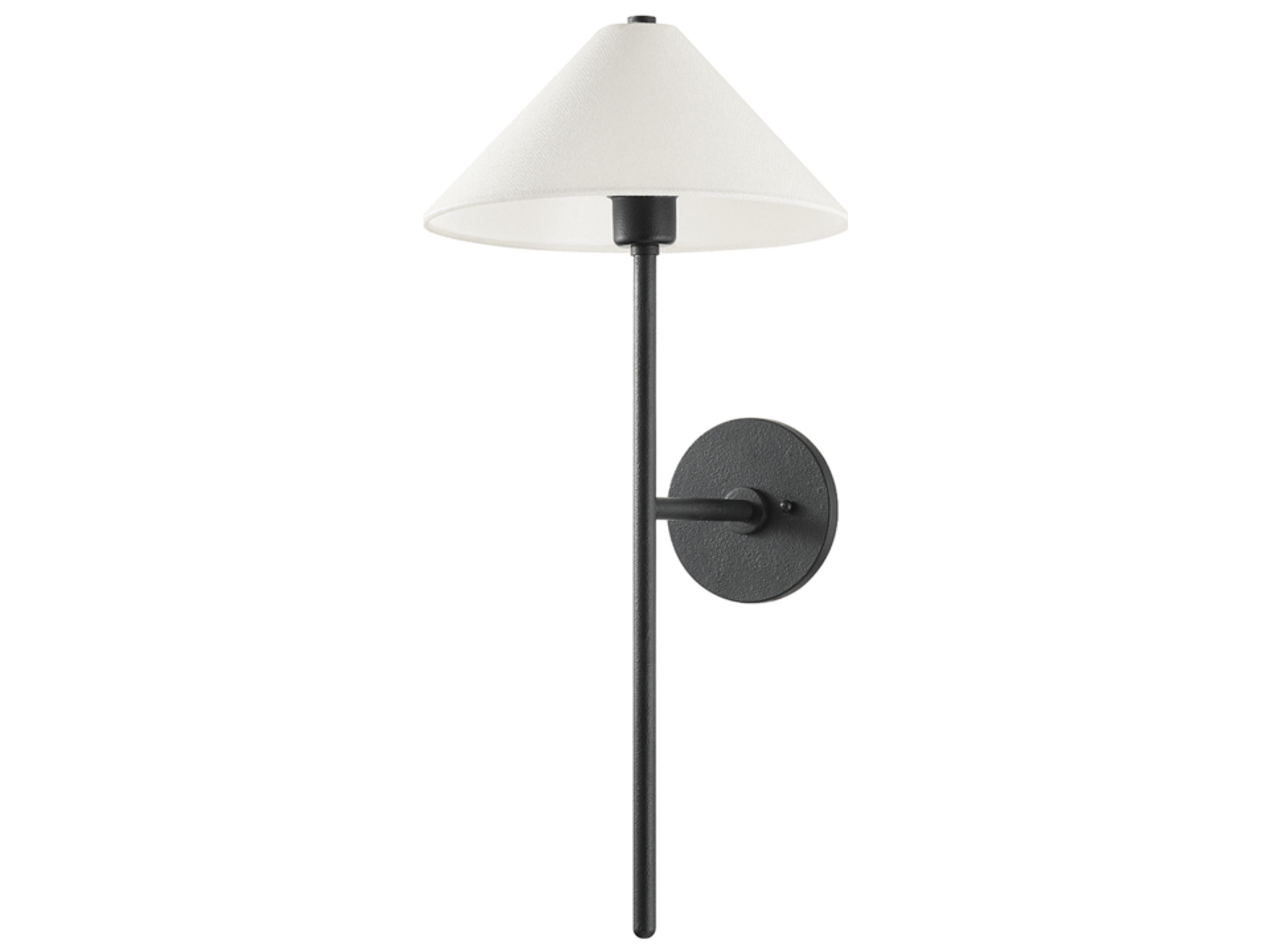 Troy Lighting Cedar 1-Light Forged Iron Black Wall Sconce