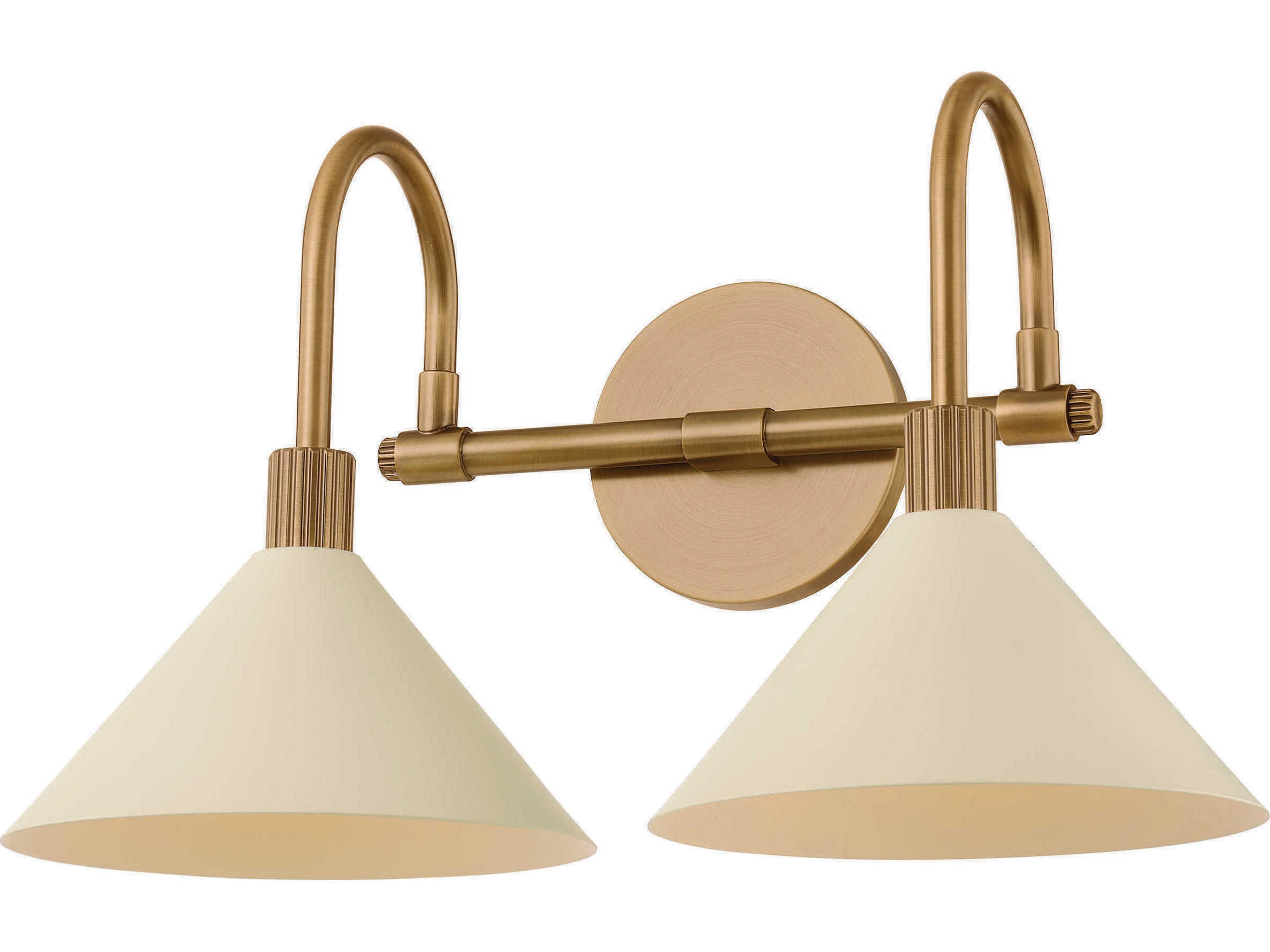 Troy Lighting Jovani 2-Light Patina Brass Soft Sand Vanity Light